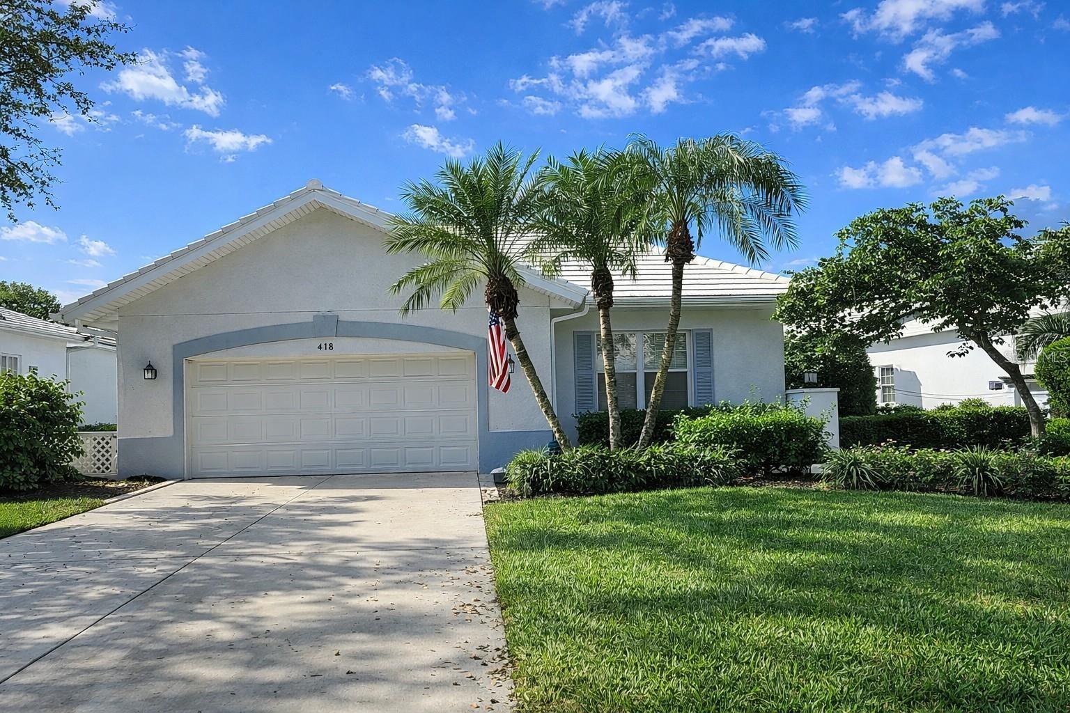 Welcome to this beautifully updated, maintenance-free condo offering over 2,500 square feet of thoughtfully designed living space in the gated community of Lynwood Glen at The Plantation Golf & Country Club. Perfectly positioned on a quiet street with serene lake and golf course views, this residence captures stunning western sunsets. The open floor plan features high ceilings and expansive windows that fill the home with natural light. A remodeled kitchen (2023) showcases quartz countertops, upgraded cabinetry, center island, decorative wall detailing, and premium appliances. Tile flooring runs throughout the main living areas, with engineered flooring in the kitchen and breakfast nook (2023). The spacious primary suite offers a walk-in closet and a well-appointed bath with dual vanities, soaking tub, tiled shower, and private water closet. A split-bedroom layout provides privacy, with the guest suite featuring its own en-suite bath and walk-in closet. An upgraded office with custom built-ins adds flexibility. Additional highlights include a sitting room overlooking the water, formal living and dining areas, interior laundry room, abundant storage, and a two-car garage with cabinetry. The extended driveway provides additional parking. Lynwood Glen residents enjoy access to a community pool, spa, clubhouse, and pickleball courts. Optional memberships are available at The Plantation Golf & Country Club. Conveniently located just minutes from Gulf beaches, historic Downtown Venice Island, dining, shopping, I-75, and area airports.