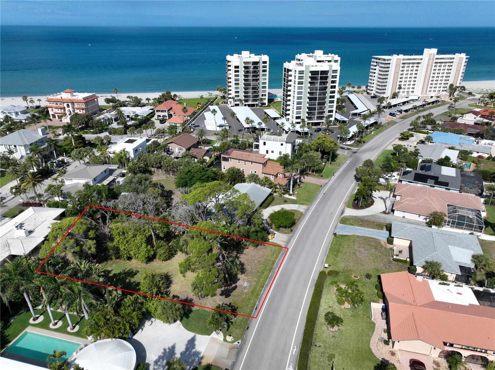 Rare opportunity to build in the heart of Venice Island! Located at the end of Alhambra Road, 619 Alhambra Rd offers a prime vacant lot just steps—approximately 1,000 feet—from the pristine Gulf beaches. Tucked away in a quiet, desirable area, this property provides the perfect setting for a custom coastal retreat.  Enjoy the best of island living with close proximity to Venice Beach, downtown Venice Avenue, boutique shopping, dining, and entertainment. Whether you're looking to build your dream home or invest in one of Southwest Florida’s most sought-after locations, this lot delivers exceptional potential.  Don’t miss your chance to own a piece of paradise just moments from the Gulf of Mexico.