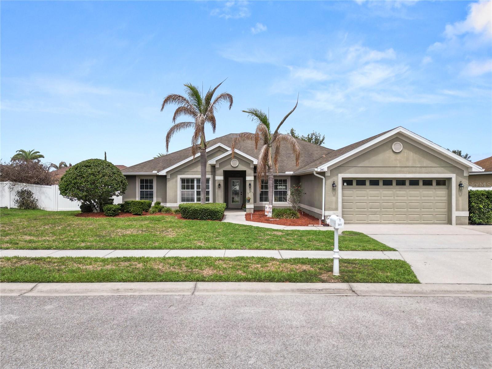 Welcome to Mandolin! Fall in love with this 4-bedroom, 2-bathroom SALT WATER POOL home PLUS a flex room/office offering an impressive 2,506 square feet of living space in a highly desirable gated community.  You’ll appreciate the exceptional curb appeal, extended driveway, detailed custom trim work, Luxury Vinyl Plank and tastefully added upgrades throughout the home. Discover a spacious split floor plan featuring elegant accents that welcome you in. The kitchen features granite countertops, solid wood cabinets, NEWER appliances and a large pantry.The oversized indoor laundry room makes your life easy! The flexible office/den space is perfect for working from home, a playroom, fitness area, or additional guest space. The spacious primary suite is privately tucked away and features oversized his-and-her walk-in closets along with a beautifully remodeled primary bathroom complete with an enlarged walk-in shower, stylish new tile and backsplash, and a relaxing separate garden tub. Three additional generously sized bedrooms provide plenty of room for family and guests. Step outside to your own private backyard retreat and enjoy days of fun in the sun featuring a newly added heated saltwater pool and pool cage, screened porch, patio paver deck, and fully fenced backyard with double gate—perfect for entertaining, relaxing, and enjoying the Florida lifestyle year-round. You can also store your boat or outdoor toys! Additional features include termite bait system, regular pest control maintenance, and much more! Conveniently located near Legoland, the Chain of lakes, schools, shopping, medical facilities, restaurants, an all Winter Haven has to offer. Easy commute to all Central Florida Attractions and Florida Beaches! Call today for your showing!