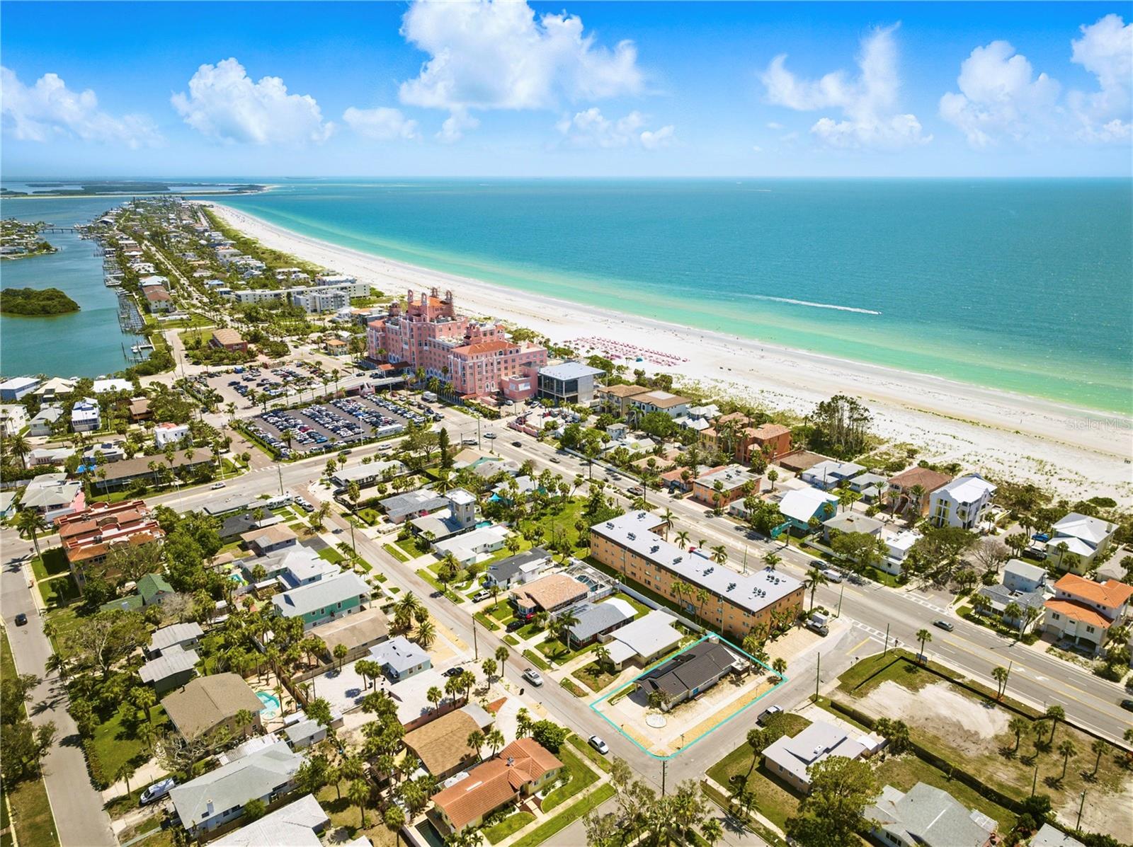 Endless Beach Days & Retro Coastal Vibes Await in St. Pete Beach! Welcome to your mid-century beachside retreat—a masterfully renovated oasis just 100 steps from the sugar-white sands, complete with deeded beach access. This 2-bedroom, 2-bathroom home perfectly captures the iconic 1960s coastal charm that keeps everyone coming back to St. Pete Beach. If you’ve been searching for turnkey, you’ve found it. The home can be offered fully furnished with an acceptable offer, and the freshly updated landscaping—with clean rock accents—adds to the effortless curb appeal. Inside, 1,494 square feet of coastal elegance unfolds with a light-filled, open-concept layout designed for both relaxation and entertaining. The modern kitchen features brand-new appliances, a striking single onyx sink with a touchless sensor faucet, and sleek, updated cabinetry.

The open, airy floor plan flows seamlessly from the living space into the sunroom—perfect for unwinding after a day at the beach or hosting guests with ease. A split-bedroom design offers ideal privacy, while both bathrooms have been thoughtfully updated with spa-inspired finishes, including rainfall showerheads and contemporary vanities.
.......................................................................................................................................................................................................

The indoor laundry room adds everyday convenience with a new water heater, brand-new washer and dryer, and additional storage. Step outside to your private patio, ready to be transformed into your own outdoor oasis. A covered carport with an EV Charger and two storage closets provides added functionality, while the outdoor shower offers direct access into the primary bathroom—making post-beach living effortless.

Beyond its beauty, this home delivers true peace of mind with a newer tile roof (2022), brand-new AC (2025), and fully owned solar panels (2022), keeping energy costs impressively low.Living here is about more than just the home—it’s a lifestyle. Take advantage of the Freebee ride service for complimentary, on-demand transportation to nearby hotspots like Pass-a-Grille and Blind Pass, where dining, shopping, and entertainment await—no car needed. For those seeking an elevated resort-style experience, residents have the option to explore membership opportunities at the iconic The Don CeSar. Through its exclusive Don Club, members can enjoy access to a private fitness center, daily classes, resort-style pools, beach loungers, spa perks, dining discounts, valet service, and curated social events—bringing a luxury resort lifestyle just moments from home.

With no HOA, close proximity to boat ramps and tennis courts, and a location near the iconic The Don CeSar, this property offers the perfect blend of luxury, convenience, and coastal charm. Whether you're searching for a full-time residence, vacation home, or investment opportunity, this is a rare find.

Just bring your flip-flops—your coastal sanctuary is ready.