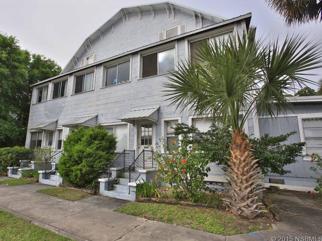 Historical Apartment Complex on Riverside Drive; DIRECT Riverfront.  8 units with LONG term tenants.  GREAT income property with LOADS of charm and possibilities.  Roof - 10 years old, Full Electrical upgrade in 2012, Hardwood Floors, some units with Central AC, Some units have W/D hook ups and RIVER views, Newer appliances.Featuring FOUR RIVER FRONT units.  Income potential can be better.