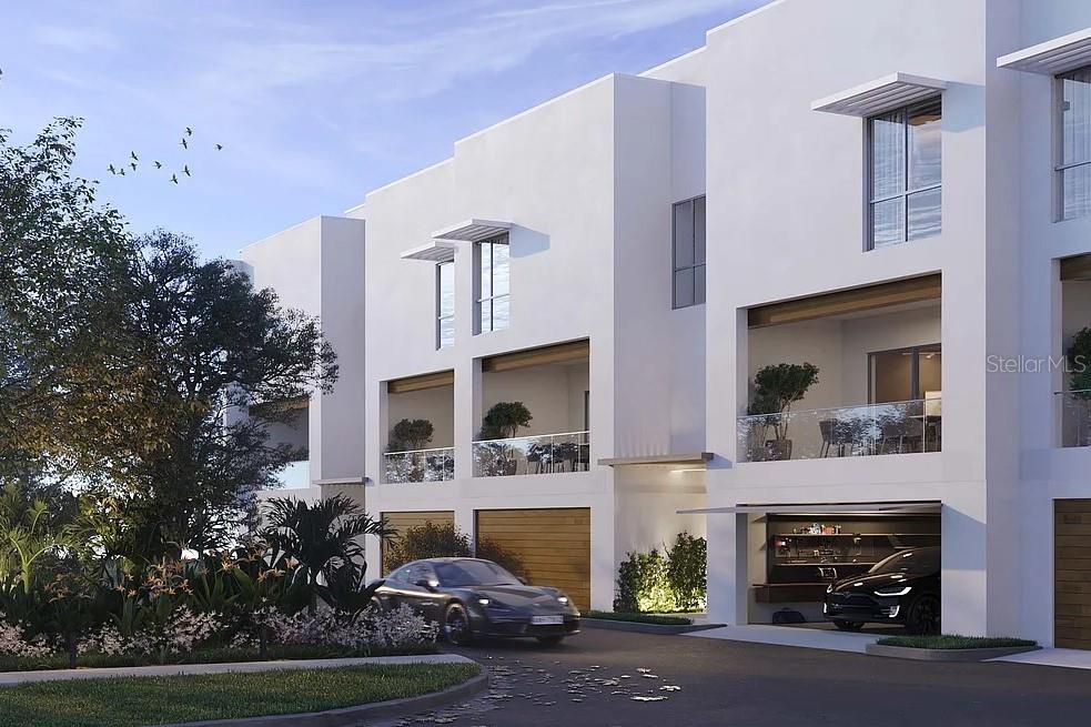 One or more photo(s) has been virtually staged. Under Construction. Move-In this Summer 2026! Brand New Construction townhome-style Residences at Serena by the Sea! Enjoy the privacy of townhome-style living in Serena's gated community with 23,000+ square feet of resort-style amenities outside your doorstep. Residence #9 is a 3-level townhome with Elevator to all levels, 3 Bedrooms + Bonus Room, 2.5 Bathrooms, 2-Car Garage, and high-end finishes throughout. The first level welcomes you with its entry Foyer, Garage, Bonus Room/Den, and Covered Porch opening to the Private Rear Garden. Choose between your Elevator or Stairs up to the Main Living Level featuring an open floor plan perfect for entertaining with spacious Kitchen offering a large island bar and high-end Gaggenau and Bosch appliance options, seamless Living & Dining areas, and covered Balcony ideal for dining al fresco overlooking the lush community gardens. A Powder Room services this main level for guests. Private quarters on the Third Level boast a luxurious Owner Suite with large walk-in closet, En Suite Bathroom with double vanity and glass enclosed bathing area featuring a double shower beside a relaxing soaking tub. The Second and Third Bedrooms share a well-appointed hall Bathroom with glass enclosed shower. The home's Laundry Room is also conveniently located on this Bedroom level. Base Price is before upgrades. The total of approx. 4,026 SF includes 3,203 SF of interior living space, plus Garage, Porch, and Upper Terrace - luxury living at its finest!