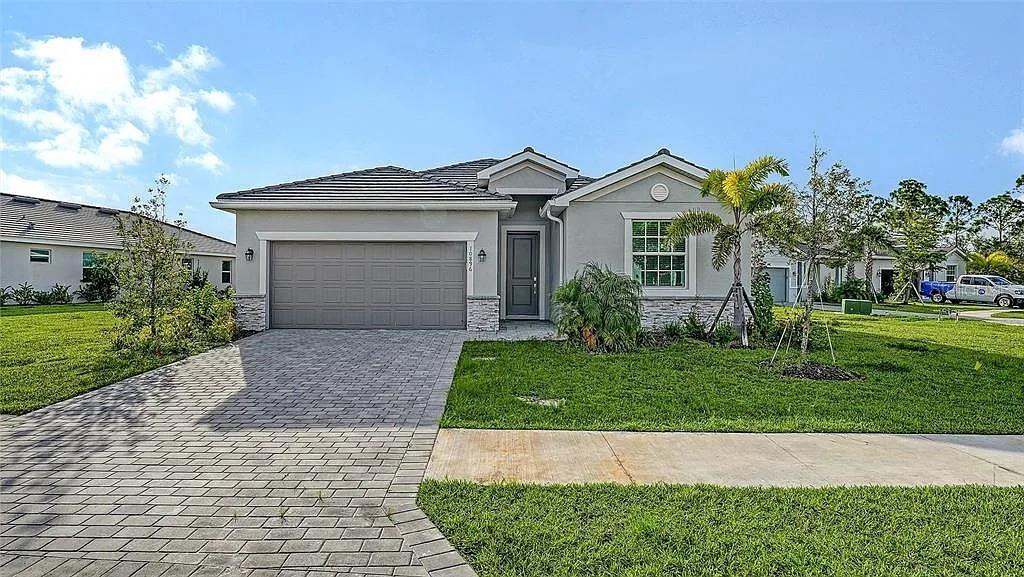 Wellen Park was named Best Overall Development in Sarasota and Manatee counties during the 2026 Suncoast Builders Association Parade of Homes. Here is your opportunity to live in a deluxe home in Wellen Park. This property offers maximum privacy with preserve-views from the front, back and side. Watch sunsets while sipping a glass of wine on a cool winter day. Grill on your screened lanai and eat under cover in this natural oasis. This home offers safety and cost savings with features like sturdy block construction, hurricane impact windows and doors, hip design tile roof with self-adhering secondary water barrier, energy efficiency and a coveted flood zone “X”. Three Bedrooms plus an office and 3 baths, arranged with a split floor plan are the perfect floor plan. The kitchen and great room are the heartbeat of the home with white modern cabinets, stainless steel appliances and a center island. The quartz countertops are white with grey accents and project the elegance you will be proud to show off to guests. The great room offers views of the pool, pond and preserve. The Owner’s Suite with ensuite bath offers a private retreat from guests. The large walk-in shower, dual sinks, quartz countertops, and water closet make this a wonderful hide-a-way. Additional features include paver driveway, interior laundry room, gated community, sidewalks & street lighting, irrigation system with reclaimed water. Offered fully furnished. Don’t miss your opportunity to live minutes from the Brave’s Stadium, shopping and the active lifestyle of Wellen Park! The furnitures can be totally removed to make the house empty depends on tenant's requirements.