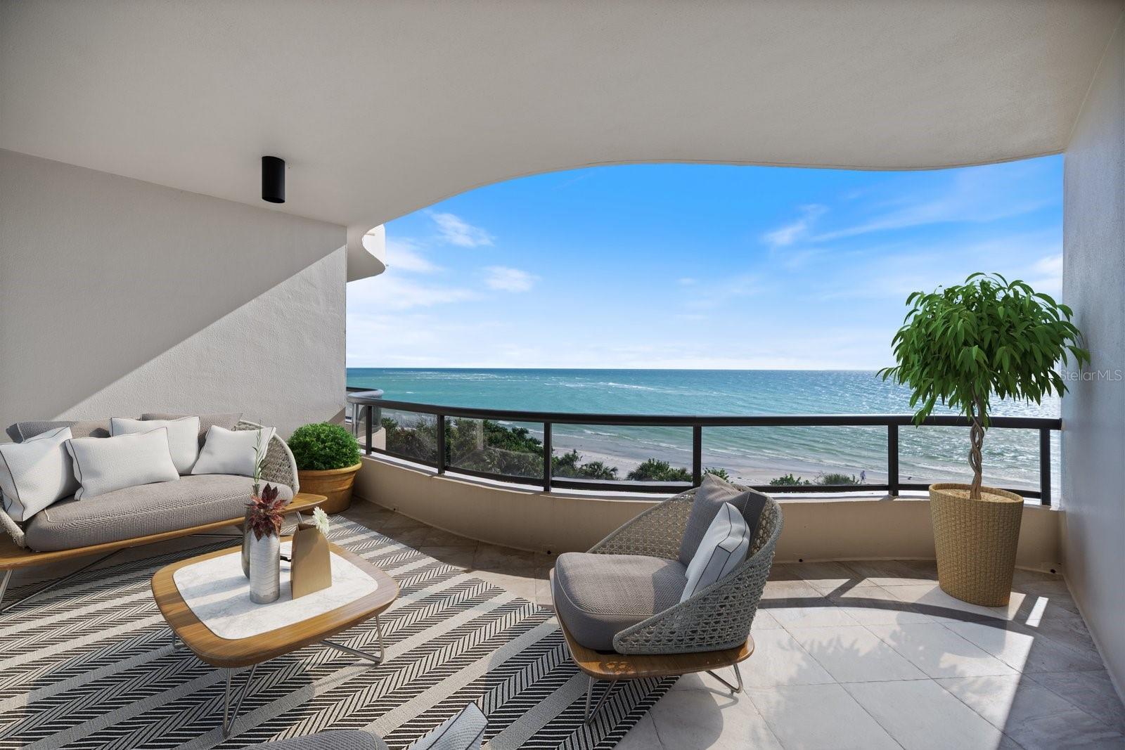 One or more photo(s) has been virtually staged. Price improved - $305,000 below the last sale - an exceptional turnkey opportunity ready to move in and enjoy this season, with all furniture and accessories included.

This stunning three-bedroom, three-and-a-half bath residence offers a refined coastal lifestyle with unobstructed views of the Gulf of America sunsets and sweeping Sarasota Bay panoramas.  

A private elevator opens directly into the residence, setting the tone for comfort, privacy and sophistication. Elevator service is available from the enclosed 2 car reserved parking spots, storage room and  bike room with direct access to the pool.  

Designed with a desirable split-floor plan, the third bedroom offers flexibility and can easily be converted into a den or home office.  The chef’s kitchen is ideal for entertaining and features a KitchenAid appliance suite, stainless steel backsplash, LED lit workspaces, beverage refrigeration and generous center island.

The primary suite is a true retreat, showcasing floor-to-ceiling hurricane proof windows with unobstructed Gulf of America views a  luxurious his and her bath, and an expansive walk-in closet with built-in safe.  Step out onto the patio to relax and take in breathtaking sunsets of the Gulf of America.

Residents enjoy a resort-style setting across 18 acres of lush, manicured gardens with an impressive array of amenities, including tennis courts, a heated swimming pool with lap lane, BBQ area, fitness center, a card room,, social room, guest suites, a private wine locker, and direct beach access.  The community also offers 24/7 guard-gated entrance and concierge service ensuring both security and convenience.

A rare opportunity to own a fully furnished, move-in-ready coastal residence with spectacular views and world-class amenities.