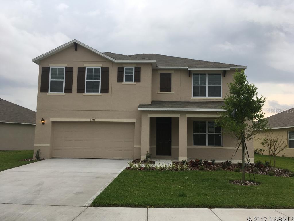 Just minutes from the beach, Best location in town! Enjoy a dip in the community pool, sun along the deck, and fish in the pond or take a bike ride on the trail to downtown shopping and dining in New Smyrna Beachâs newest Community. The well designed Hayden model welcomes you into the foyer open to a large FLEX room that can be your formal dining room, study, or formal living. In the back of your home you will find a spacious kitchen, dining, and family area. The Kitchen boasts a 7 foot island that doubles as a breakfast bar, walk past the dining area onto your patio were you will enjoy those outdoor events with friends and family. ;Water: City