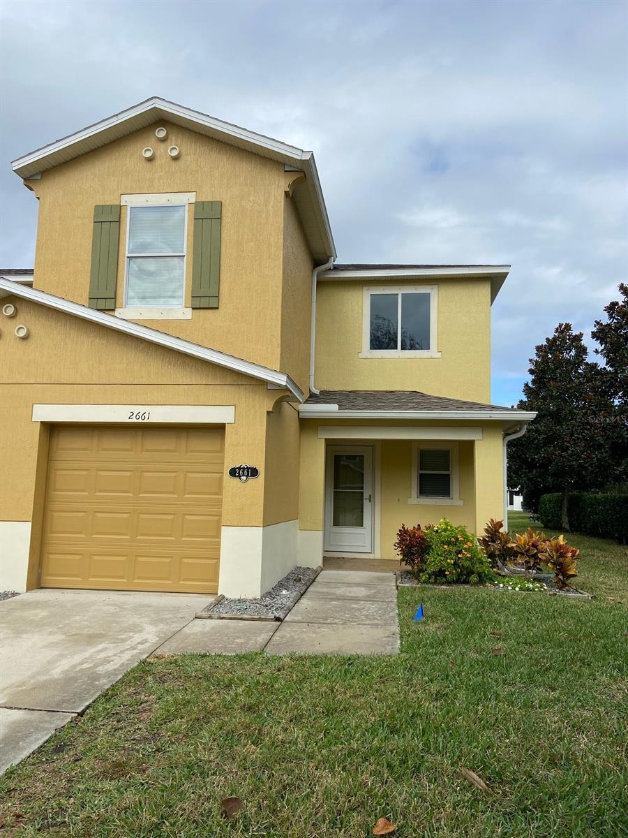 Don't miss this wonderful 3 bedroom 2 and a half bath townhome. This is a great END UNIT with a beautiful pond view from your screen porch. The Landings at Sugar Mill has a community pool to enjoy. Downstairs has a half bath and an open floor plan with lots of natural lighting from your large windows & slider. Wood laminate flooring and tiles throughout. Upstairs has all 3 bedrooms and 2 full bathrooms. Master bedroom has a view of the pond from window. Washer and dryer are included and located upstairs. Lawn care is included.