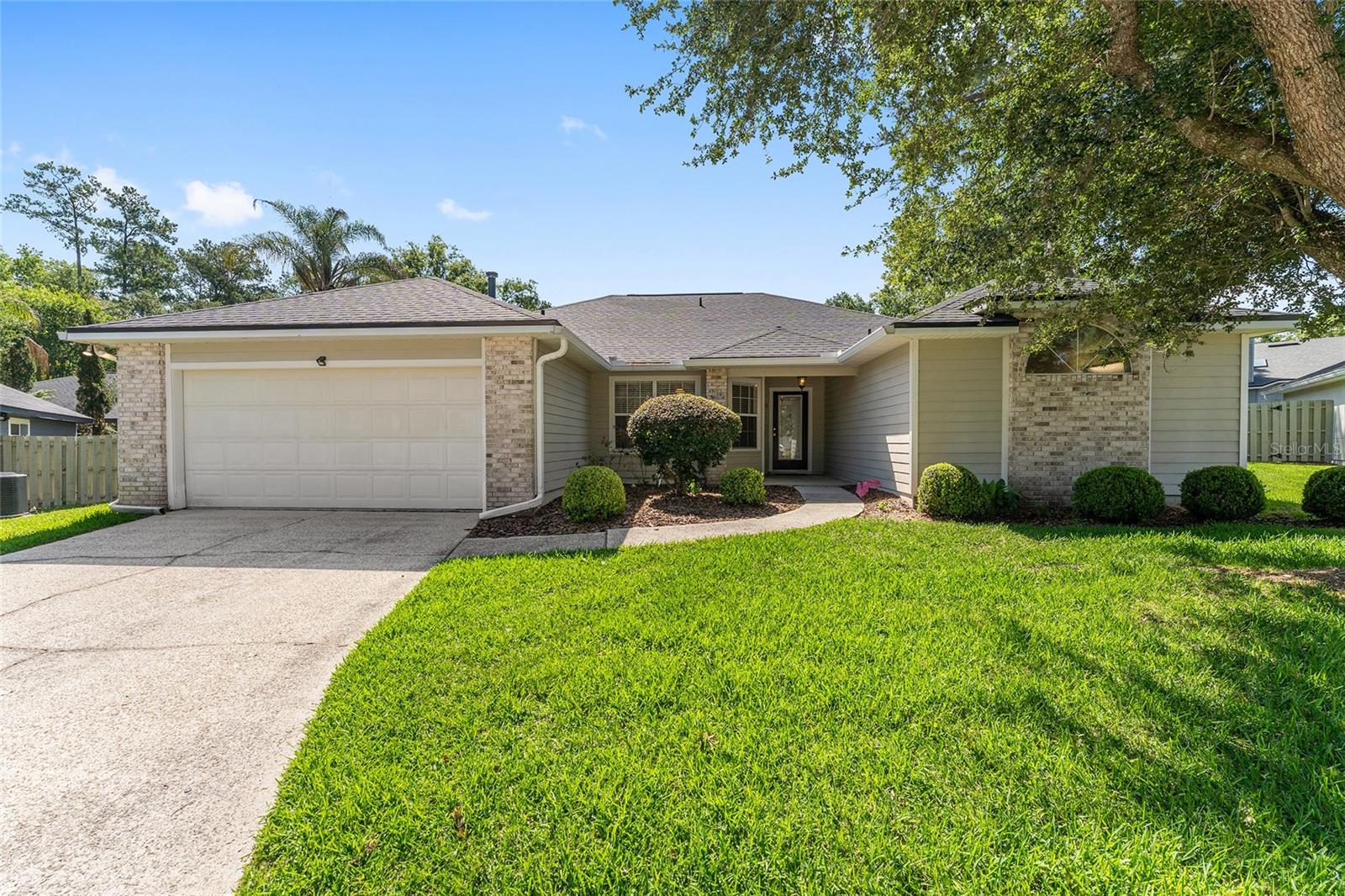 Welcome home to this beautifully maintained 4-bedroom, 2-bath plus office residence nestled on a quiet cul-de-sac in Northwest Gainesville's highly sought-after Eagle Point community. Offering 2,032 square feet of living space on one of the neighborhood's largest lots, a generous 0.26-acre parcel, this home delivers the space, function, and location that active households are looking for, all with remarkably low HOA fees.
Step inside to discover a versatile floor plan designed for both daily living and effortless entertaining. The formal dining room provides flexible space for gatherings of all kinds, while a warm family room centered around a cozy fireplace invites you to unwind at the end of the day. Durable tile flooring flows seamlessly throughout the main living areas, and the well-appointed kitchen serves as the heart of the home, featuring a breakfast bar and breakfast nook perfect for busy mornings. Spacious secondary bedrooms offer room to grow, ideal for a home office, hobby room, or whatever suits your lifestyle.
The expansive glass-enclosed sunroom with ceiling fans overlooks a peaceful backyard, extending your usable living space year-round and opening to a custom paver patio perfect for weekend barbecues and outdoor entertaining. A storage shed keeps lawn and garden equipment neatly tucked away, and the 2-car garage adds practical convenience. Major updates are already done for you: roof replaced in 2018 and a new HVAC system installed in 2023, giving you genuine peace of mind from day one.
The location truly seals the deal. Hidden Oak Elementary and Ft. Clark Middle Schools are less than half a mile away, Buchholz High School is approximately 2 miles away, and Publix is just around the corner, making school runs and errands effortless. Quick access to I-75, The Oaks Mall, UF Health Shands, North Florida Regional Medical Center, the University of Florida, and Santa Fe College puts major employment centers, healthcare, and dining just minutes from your front door, all while enjoying the tranquility of a quiet, established neighborhood.