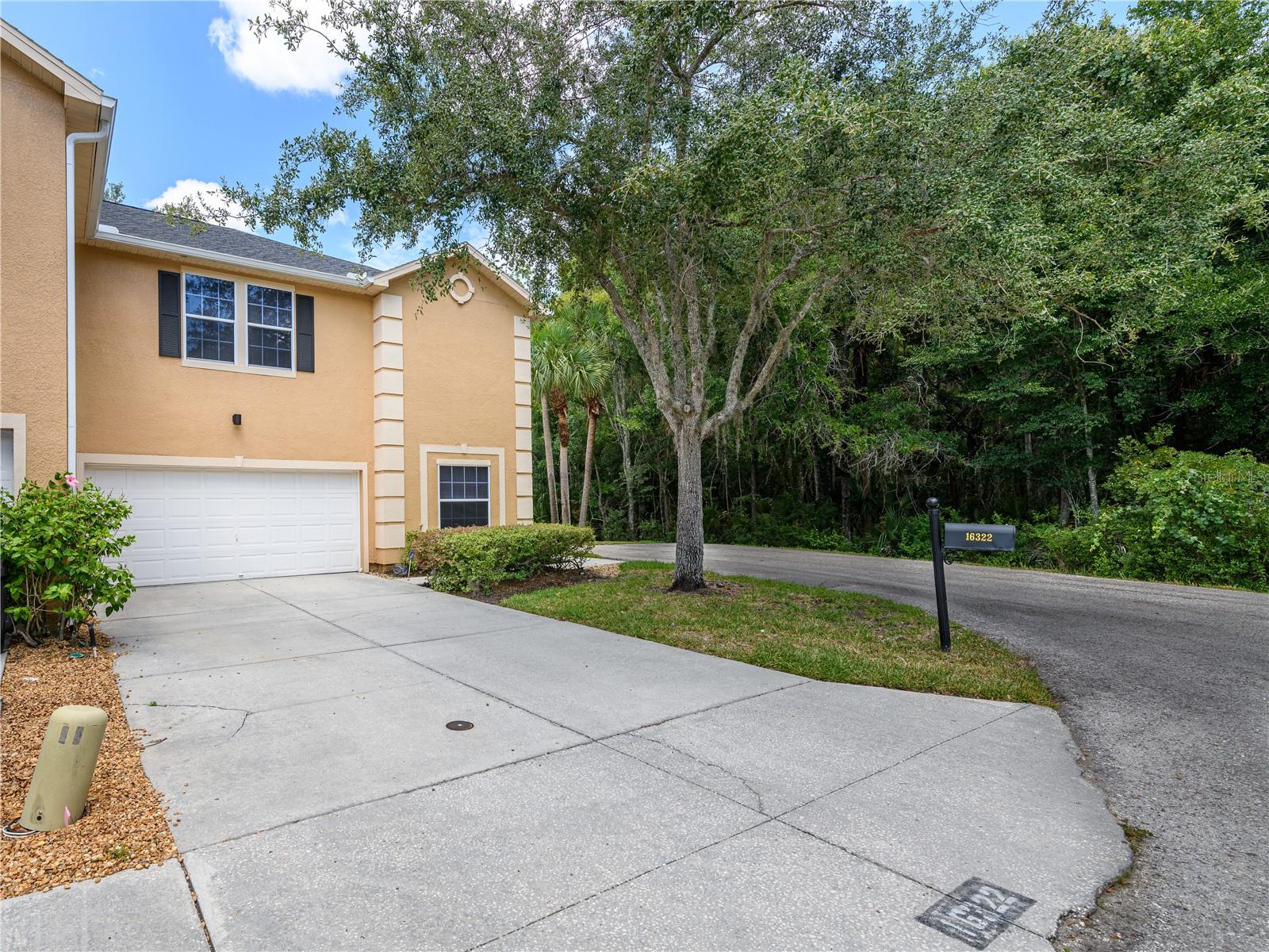 Move in ready 3-Bedroom Townhome in Gated Emerald Pointe at Tampa Palms. Spacious 3-bedroom, 2.5-bath townhome with a 2-car garage, located on a desirable corner lot in the gated Emerald Pointe community of Tampa Palms. The thoughtfully designed floor plan features a welcoming living room and a combined family room and dining area conveniently located just off the kitchen. The kitchen offers abundant cabinet storage, stainless steel appliances, and plenty of workspace for everyday living and entertaining. Enjoy relaxing on the screened patio overlooking a peaceful conservation area, providing privacy and scenic views. All three bedrooms are located on the second floor and offer generous space and ample closet storage. The second-floor utility room includes a washer and dryer for added convenience. Residents of Emerald Pointe enjoy access to a community pool and gated entry. Ideally situated near major highways, shopping, restaurants, entertainment, and top Tampa-area conveniences, this home combines comfort, location, and lifestyle. This well-maintained townhome is the perfect place to call home. Application fee is $75 per adult, once approved a $150 lease administration fee is due, both non-refundable.  HOA application fee is $100 and may take up to 15 days for approval.