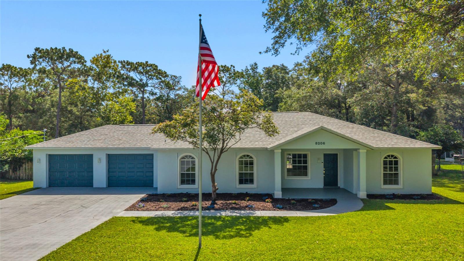 Welcome home to this beautifully updated 3-bedroom, 2-bathroom home offering comfortable living space and many detailed features while nestled on a fully fenced half-acre lot. With an open floor plan, soaring vaulted ceilings, and a spacious great room and dining area, this home feels light, bright, and welcoming from the moment you enter in. The spacious eat-in kitchen is the heart of the home, featuring solid surface countertops, a tumbled marble backsplash, a pantry, and plenty of room for casual dining and entertaining. Durable tile and laminate flooring run throughout the home, and the large inside laundry room includes the washer and dryer for added convenience. Step outside to your own private backyard oasis featuring a heated, saltwater pool enclosed within a screened lanai. The expansive lanai offers both covered and open-air spaces, making it the perfect place to relax, entertain, or enjoy Florida's beautiful weather year-round. Situated on a fully fenced half-acre, the property also includes a private, lush yard with a separate storage shed and an RV carport. Electric and water access provide exceptional flexibility for RV owners, outdoor enthusiasts, or those needing extra storage. Additional features include storage above the garage, a water softener, hurricane shutters, and an EV charging outlet. Recent updates provide peace of mind, including a new roof (2024), rock drainfield system (2022), pool and fence (2019), HVAC (2018), and an updated water heater. This property also offers double gate access to the back yard and RV carport area via a road behind the house!
Conveniently located just minutes from Cortez Boulevard, approximately 2 miles from the Suncoast Parkway, and about 17 miles from I-75, this home offers an easy commute while keeping you close to everything you need. You'll enjoy nearby medical facilities, shopping, dining, a movie theater, parks, walking and biking trails, and so much more. Move-in ready and thoughtfully updated, this home offers the perfect combination of comfort, convenience, and outdoor living on a spacious half-acre lot.