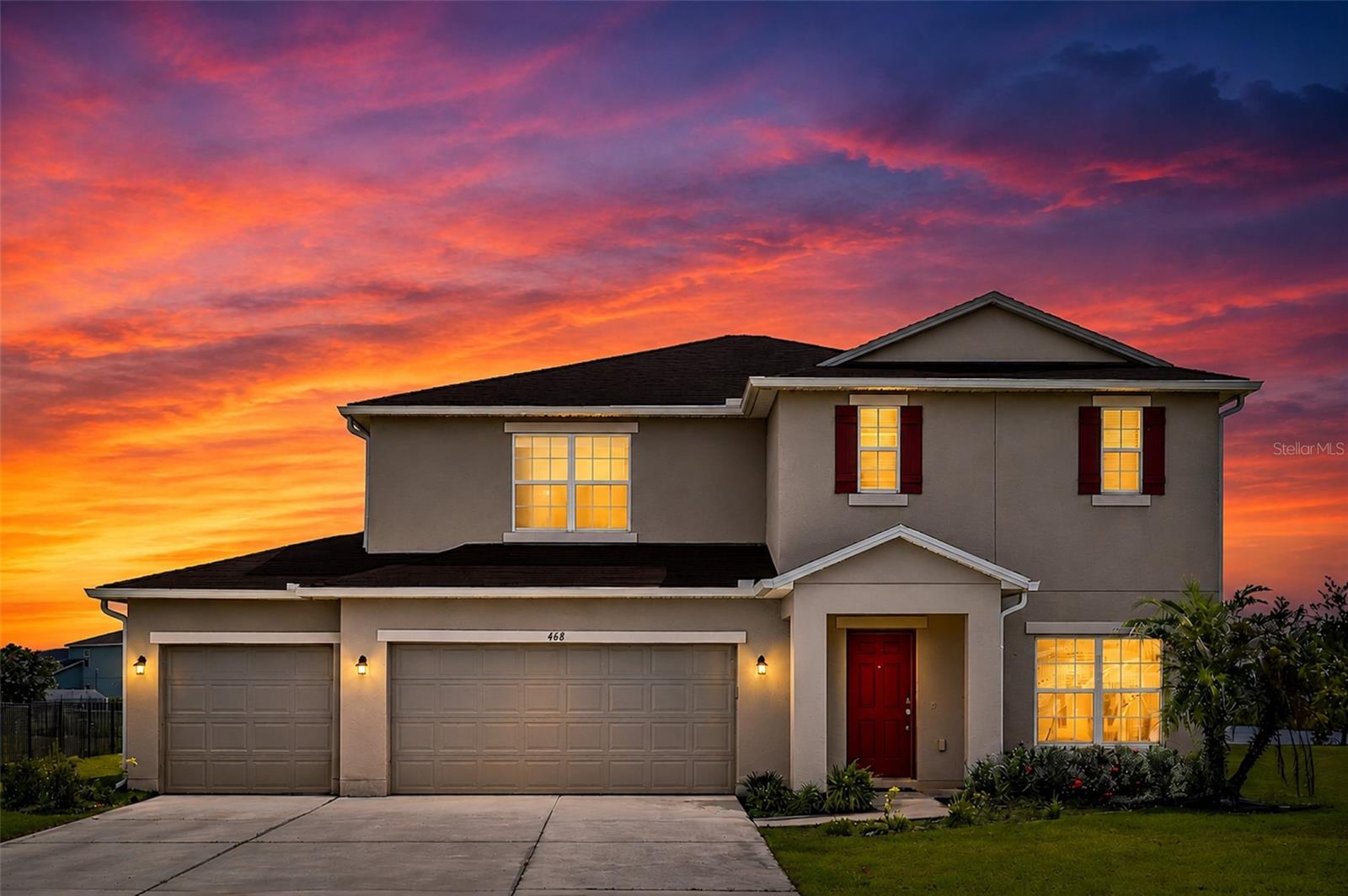 Welcome to this stunning 6-bedroom, 5-bathroom home built in 2020, offering over 3,000 square feet of thoughtfully designed living space in the desirable Stepping Stone community of Poinciana. This spacious two-story residence features an open-concept floor plan with ceramic tile and laminate flooring throughout—no carpet—creating a modern, low-maintenance living environment.
The versatile layout includes two primary suites, with one conveniently located on the first floor, making it ideal for multigenerational living or accommodating guests. The gourmet kitchen seamlessly opens to the living and dining areas, perfect for entertaining family and friends. Upstairs, you'll find a generous loft that provides additional living space for a media room, game room, or home office.
Enjoy peaceful pond views from the enclosed rear porch, offering the perfect setting to relax and unwind. The oversized 3-car garage includes an electric vehicle charging station, adding convenience for today's lifestyle.
The community features parks, playgrounds, and dog parks, while the HOA includes high-speed internet and cable TV, providing excellent value. Conveniently located near schools, shopping, dining, medical facilities, and major roadways, with easy access to Orlando attractions, Disney, ChampionsGate, and Central Florida's top destinations.
Whether you're searching for your primary residence, a multi-generational home, or simply need the space your family deserves, this move-in-ready property checks all the boxes. Schedule your private showing today!