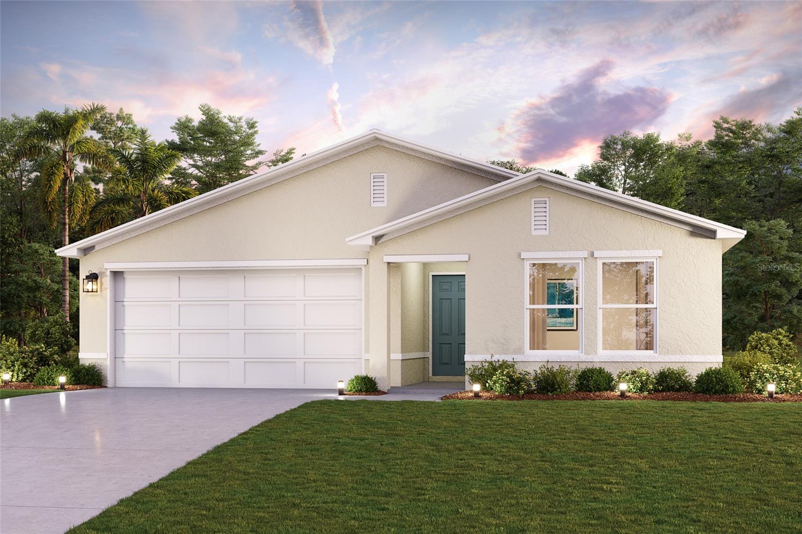 Under Construction. Under Construction. The Prescott Plan features an airy open layout with a seamless transition between the Living Room, a well-equipped Kitchen, and a separate Dining Area, ideal for entertaining. The kitchen stands out with its beautiful cabinetry, Quartz countertops, and stainless steel appliances, including a range with a microwave hood and dishwasher. The serene primary suite includes a private bath with dual vanity sinks and a generous walk-in closet. Additional highlights include a convenient two-car garage, and energy-efficient Low-E insulated dual-pane vinyl windows. A one-year limited home warranty.