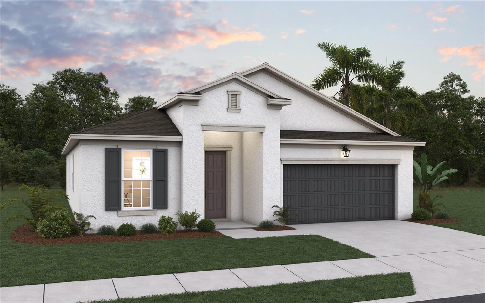 Virtually Staged. Under Construction. Experience modern Florida living in the Lucca Model at River Hall Country Club. Located on an 8,873-square-foot homesite, this 1,971-square-foot residence offers 3 bedrooms and 3 full bathrooms with a bright open layout. The main living area connects the gathering room, dining space, and kitchen with a large island and walk-in pantry. The private owner’s suite includes a walk-in closet, dual vanities, and a spacious walk-in shower. Secondary bedrooms provide flexible use options. A tandem garage adds extra storage and functionality, well-suited for a golf community lifestyle. River Hall Country Club features a championship golf course, clubhouse, fitness center, resort-style pool, tennis, pickleball, bocce, cabanas, and walking trails.