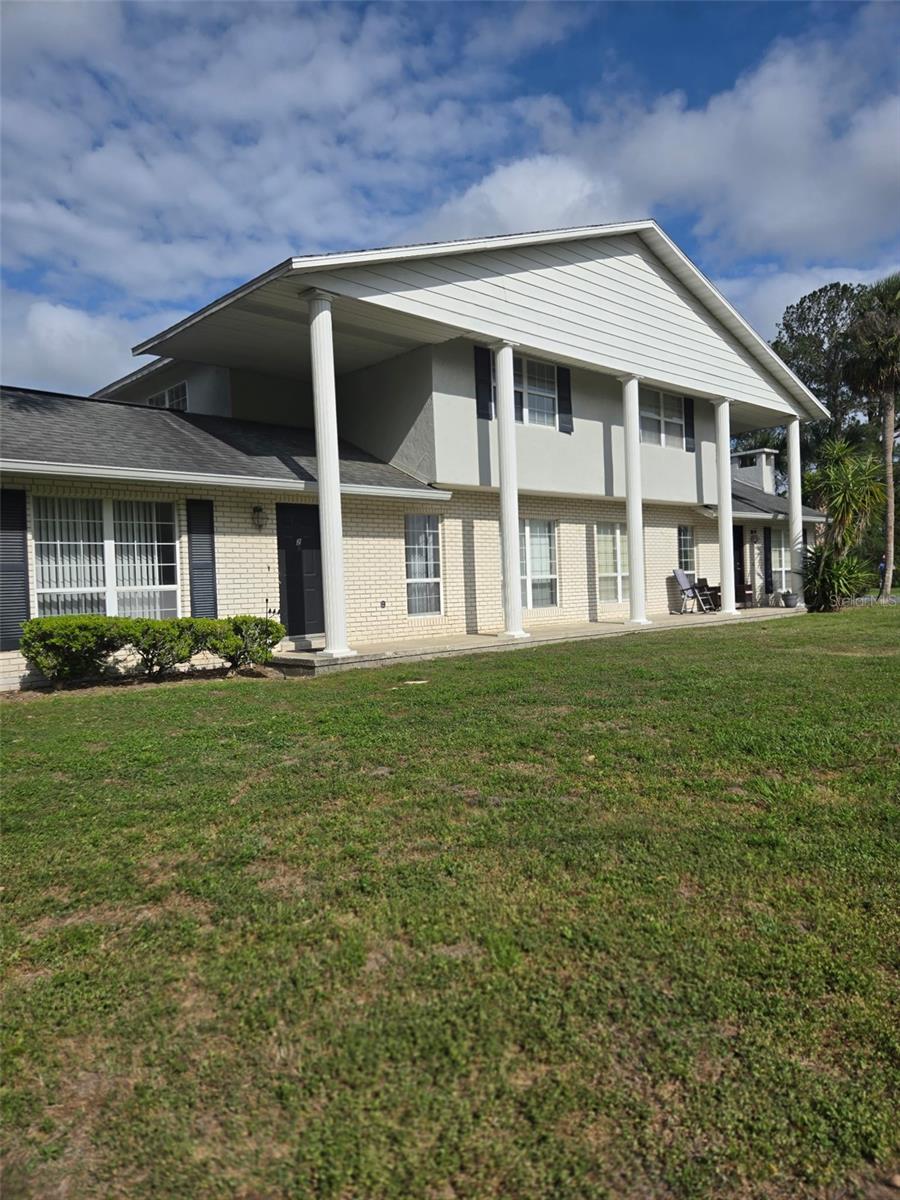 Attention Horse Lovers!!! This townhome style, condo is perfectly located in the heart of Ocala's Horse Country and just 3 miles to the World Equestrian Center.  You are also located at the entrance to Golden Hills Country Club, for easy access to their restaurant and golf course.  This is a perfect location for seasonal residents attending one of Ocala's many horse related events.   Or full time residents who want to live the relaxed lifestyle with no maintenance living.  Easy to "lock & leave" with all exterior maintenance - including the roof, exterior paint and lawn service included in your low monthly dues of $230.   Hard to find a true 3 bedroom/3 bath unit with possible 4th bedroom option.  Very well maintained home with two newer a/c units (one replaced in 2024 and one in 2018) and a new hot water heater in 2024.  The condo is located in a quadraplex style building with just 8 units total in the community.  You have the convenience of walking straight out of your home, onto the expansive lawn - no long hallways, elevators or parking garages to deal with - Plus 2 private parking spaces conveniently located next to the unit.  This is truly a great location in peaceful NW Ocala and at the front door of the desirable Golden Hills neighborhood for your quiet, evening walks.  You are just a short 8 minute drive to Publix, multiple restaurants and I-75 for easy commutes to anywhere in Central Florida. If you have family or friends you'd love to have as neighbors, the seller has two other 2 BR/2.5 Bath units available in the same building.  These could also be a great investment opportunity for someone looking for multiple, low maintenance rental properties.   Ocala is a vibrant small city with a thriving historic downtown for evenings out, as well as all the modern conveniences and shopping one could need within minutes.
