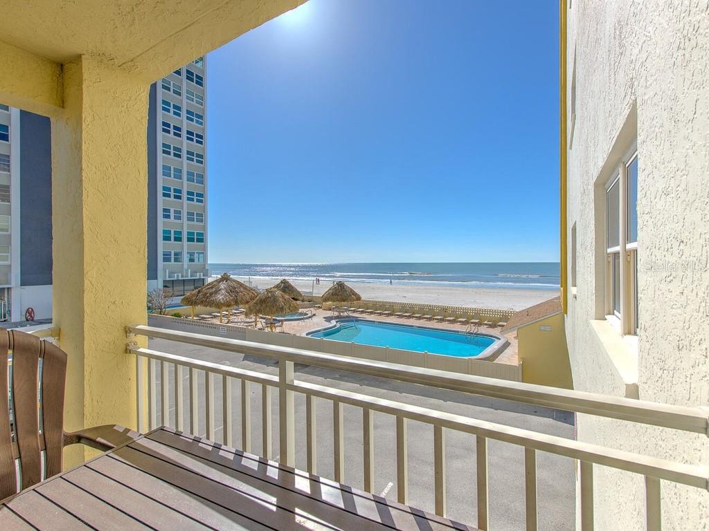 EXCELLENT NEW VALUATION and...DIRECTLY BEACHFRONT - RARE 3 bedroom/3 bath condo. Private balcony with direct views of the beach and Gulf.  This condo is fully furnished and has three bedrooms and three full baths.  Large Gulf front balcony and a spacious 1450 square feet of interior living space.  Comfortably furnished and turnkey ready. Tile and wood-look flooring. Bathrooms have recent updates.  Each bedroom has its own bathroom. The condo is large with an open floor plan and can easily accommodate 10.  Great accommodation for families. Angler's is the perfect second home and/or vacation rental.  This paradise can be income producing, your own private get away or a bit of both.  Strong rental history. Records available. Short-term rentals are allowed. Well established rental management available or do it yourself.  Two parking spaces available and owners may use one space under the building. The condo also has impact/storm rated windows and glass doors. Other features include beachfront deck with picnic area and abundant deck furniture.  Grilling and picnic area. Large, heated pool and spa.  Angler's Cove is a short distance to shopping, attractions, golf, tennis., fishing and charters. The Tampa Bay Area offers professional sports, arts, culture and much more. Close to Busch Gardens, Disney, Epcot and Universal. Located directly on the top-rated beaches of St Pete/Clearwater.  It doesn’t get much better than this. Excellent opportunity...paradise awaits you.