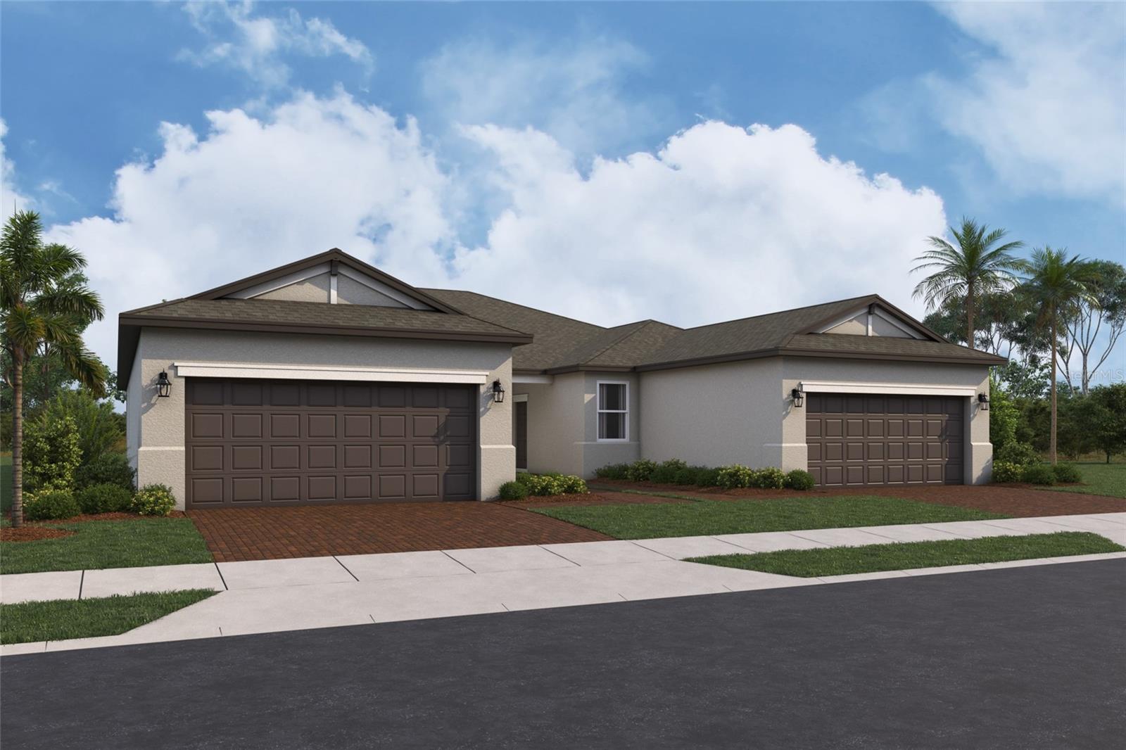 Pre-Construction. To be built. ****SPECIAL FINANCING AVAILABLE FOR A LIMITED TIME ONLY FROM PREFERRED LENDER. RESTRICTIONS APPLY, FOR QUALIFIED BUYERS, SUBJECT TO APPLICABLE TERMS AND CONDITIONS. SUBJECT TO CHANGE WITHOUT NOTICE****
 Discover the Opal at Southpointe
This elegant attached villa offers 1,489 square feet of thoughtfully designed living space, featuring two bedrooms, two bathrooms, and a spacious two-car garage.
Step inside to find a versatile flex room, perfect for a home office or cozy sitting area. Beyond that, the chef-inspired kitchen awaits, complete with a pantry and convenient laundry room nearby.
The open-concept layout seamlessly connects the dining area and great room, creating an ideal space for entertaining. Large sliding glass doors lead to your private outdoor patio, perfect for relaxing or enjoying the Florida sunshine.
The Owner’s Suite, tucked off the great room, boasts a generous walk-in closet and a luxurious bath with a walk-in shower and separate water closet for added privacy.