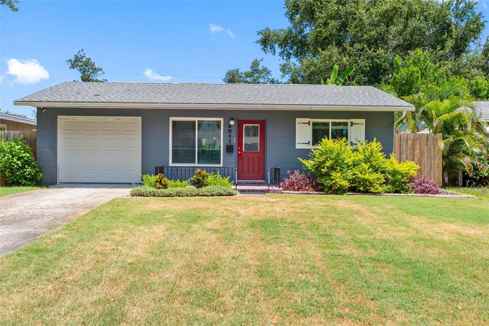 Welcome home to this beautifully updated, move-in-ready gem in the highly sought-after Central Oak Park neighborhood! Built with solid concrete block construction, this home offers lasting peace of mind and is ideally situated in a coveted non-flood, non-evacuation zone—helping keep insurance costs lower while providing exceptional security.Thoughtfully maintained and enhanced with meaningful upgrades, this charming residence is ready for immediate enjoyment. Brand-new landscaping in both the front and back yards creates a welcoming setting, while the fully fenced backyard offers privacy and plenty of space to relax. Unwind on the spacious screened porch—the perfect spot for morning coffee, outdoor dining, entertaining friends, or simply curling up with a good book.Inside, the bright, open floor plan features a stylish kitchen with warm butcher block countertops that flows seamlessly into the living area, making everyday living and entertaining effortless. A dedicated dining space provides a cozy setting for family meals and gatherings. Two generously sized bedrooms and an updated full bath complete the inviting interior, while the recently insulated attic helps improve energy efficiency and reduce utility costs.Nestled in a quiet residential neighborhood, you'll enjoy easy access to vibrant downtown St. Petersburg, renowned for its award-winning restaurants, museums, waterfront parks, and year-round entertainment. Plus, the Gulf Coast's world-class beaches are just a short drive away. This is your opportunity to enjoy the perfect balance of comfort, convenience, and peace of mind—all in one exceptional home.