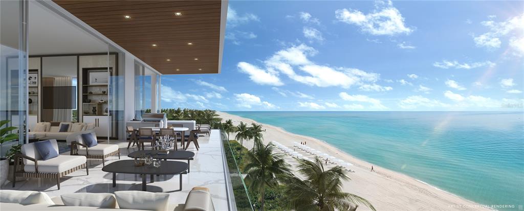 Under Construction. Last opportunity of its kind. Luxury modern beachfront residence available for occupancy Q1 2023. Nestled within more than 3 acres of Longboat Key’s pristine landscape, Sage Longboat Key Residences is an incredible oasis of new development that caters to the discerning tastes of the fortunate few. A single building will comprise only 16 exclusive residences, each nearly exceeding 4,000 air-conditioned square feet. Additional living space flows onto expansive balconies that offer unobstructed views of both the Gulf of Mexico and Sarasota Bay. Thoughtful integration of every premium appointment is the hallmark of Sage, from advanced smart home technology to discreet personal service that delivers the height of lifestyle and wellness amenities alongside full-time security. The magnificently secluded property includes a modern wellness center, saltwater pool, private cabanas, an exclusive club lounge, and landscaped paths and gardens that invite meditation and exploration. Residents enjoy exclusive direct access to 260 feet of pristine soft-sand beachfront. From private elevator access and keyless entry, this residence opens to an elegant foyer with custom 8-foot Italian doors. Floor-to-ceiling windows and sliders complement soaring 11-foot ceilings and open living spaces for seamless flow and breathtaking views. Overlooking spacious dining and living area, the chic kitchen includes custom concealed Italian cabinetry, stainless steel finishes and premium Wolf and Sub-Zero appliances. Gas range, double wall ovens, side-by-side refrigerator, wet bar with ice maker and an additional summer kitchen on the balcony are perfect for entertaining on any scale. Three en-suite guest rooms include private balconies. The sprawling owner's suite includes a free-standing soaking tub and frameless walk-in shower for a spa-like retreat. In-unit laundry includes a high-capacity washer and dryer. Wood flooring, recessed LED lighting and pre-configured smart home technology throughout. Private two-car garage with optional lifts is designated for this residence. Sage LBK harmonizes the lush natural setting of Longboat Key with modern aesthetic and function to create the ultimate in residential luxury.