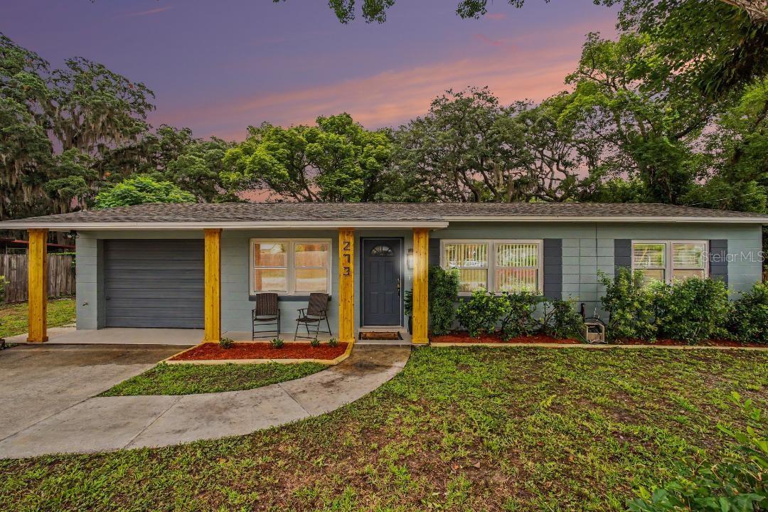 Completely remodeled & move-in ready! This 3/1 concrete block home offers peace of mind with major updates including a 2020 roof, 2023 HVAC system, full repipe, updated electrical, new windows & sliding glass door in 2024, plus all exterior doors replaced. Step onto the inviting front porch and into a bright interior featuring tile, terrazzo & luxury vinyl plank flooring throughout. The beautifully updated kitchen boasts new cabinetry, countertops, hood vent, and modern finishes. Enjoy updated lighting, fixtures, and a renovated bathroom. The spacious screened rear porch provides the perfect spot for relaxing or entertaining while overlooking the large backyard with plenty of room for pets, play, gardening, or future improvements. Complete with a 1-car garage and conveniently located near shopping, dining, parks, SunRail, major highways, and everything Longwood has to offer. This turnkey home is ready for its new owner!