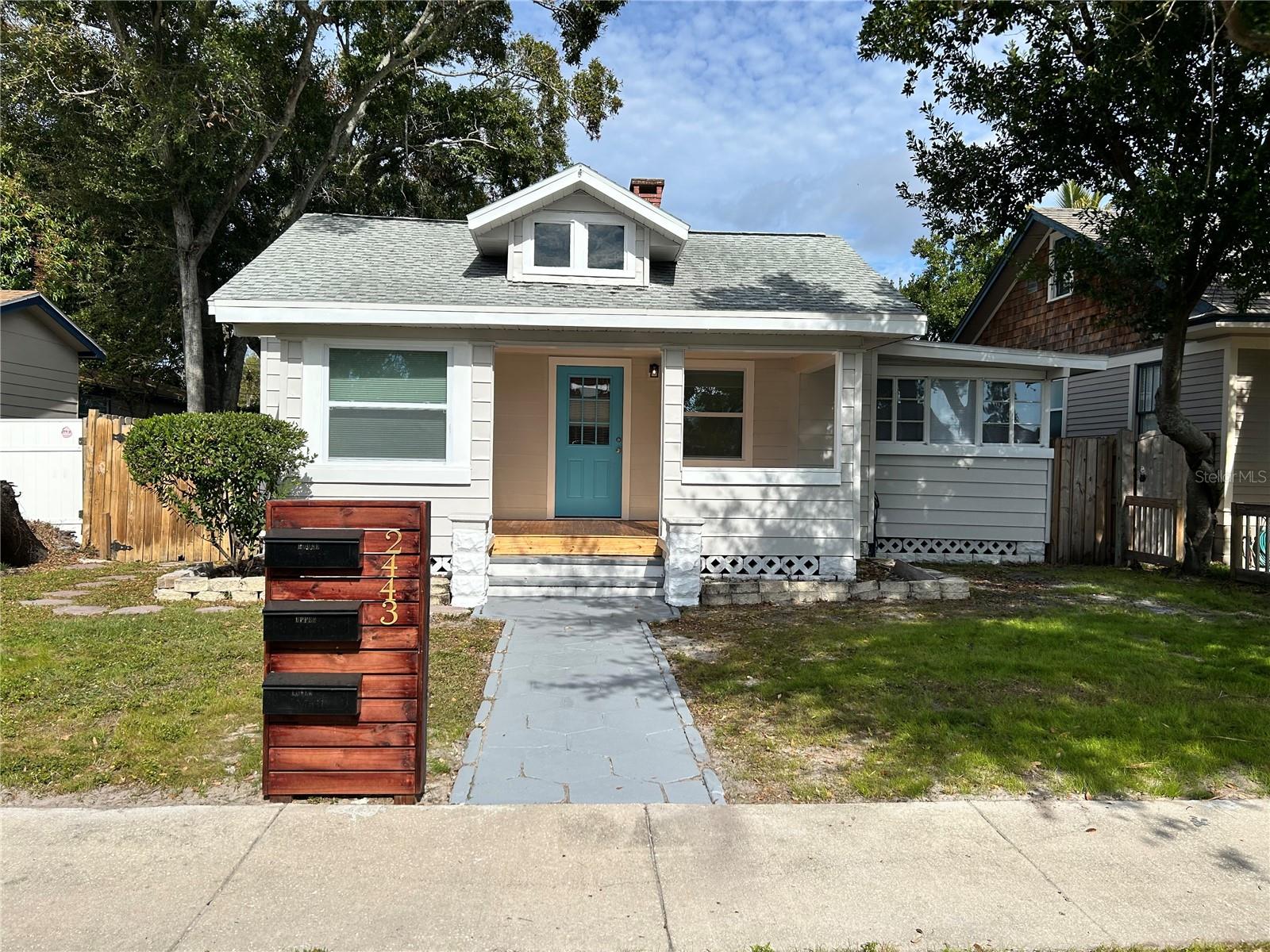 Investment opportunity in the heart of Historic Kenwood! This property features a 2-bedroom/1-bathroom bungalow house, accompanied by two separate private studio units in a rear detached building.  Perfect for the investor looking for immediate positive cash flow or a future owner occupant who is looking to let the studio apartments help with the mortgage.  All 3 units have been recently remodeled to include updated kitchens, baths, flooring, paint, new AC units and much more. The front house has a private fenced back yard, and the lower studio also has a private fenced yard.  Front house has inside private laundry while the rear building shares an enclosed laundry room with a washer and a dryer. There is a parking pad off the alley for the studio apartments, the front house has street parking available. This property is fully rented and in great shape!