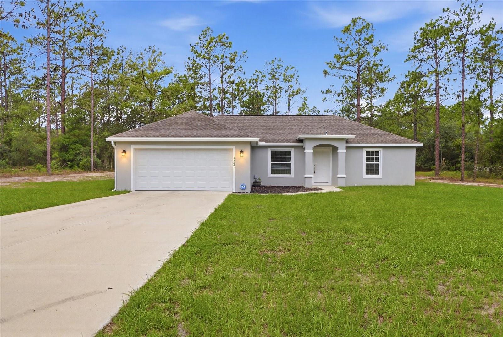 Why wait to build? This 2024-built 3-bedroom, 2-bath home is move-in ready and situated on a private .99-acre lot. Featuring tile flooring throughout, quartz countertops, and wood cabinetry, this home offers modern finishes with low-maintenance living.

The open floor plan provides comfortable living and entertaining space, while the spacious lot offers plenty of room to enjoy the outdoors, add a workshop, store recreational vehicles, or simply appreciate the privacy. Starlink internet equipment is included, making it easy to stay connected while enjoying a more rural setting.

Conveniently located near Dunnellon, shopping, dining, and outdoor recreation, this like-new home is ready for its next owner. Schedule your private showing today.