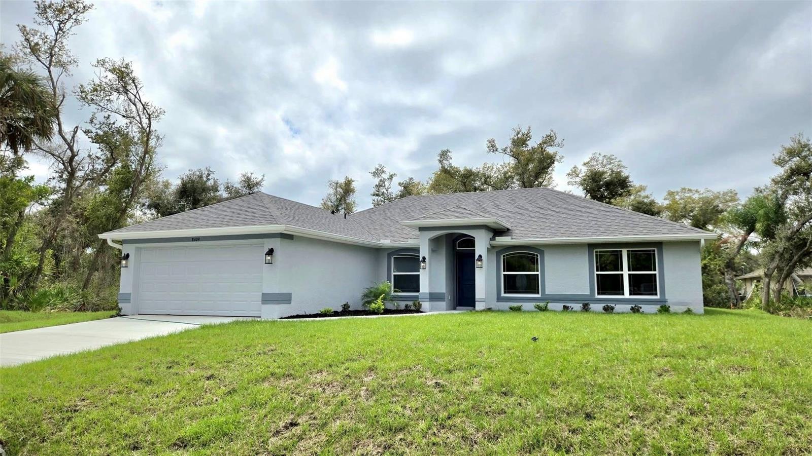 Move-in Ready!! This New Construction home has 1860 square feet of living space allowing you much room for your family as well as guests. The covered lanai gives you extra room for outdoor enjoyment. Adams Homes provides great features such as: architecturally designed elevations, updated window designs, ceramic, plank tile flooring in the main living areas, stain-resistant carpet in the bedrooms, granite countertops in the kitchen & baths, tile shower in the primary bathroom, designer LED recessed lighting, 36" upper cabinets with crown molding, double pane insulated tilt-in sash windows, and much more. Washer/dryer and garage door opener included! This is the opportunity to make this affordable gem your new family home. Paid closing costs when using preferred lenders AND an additional $5k flex cash to cover the rest or help buy down the rate! Only $1000 to get you under contract! Don't miss this opportunity, schedule your showing today!