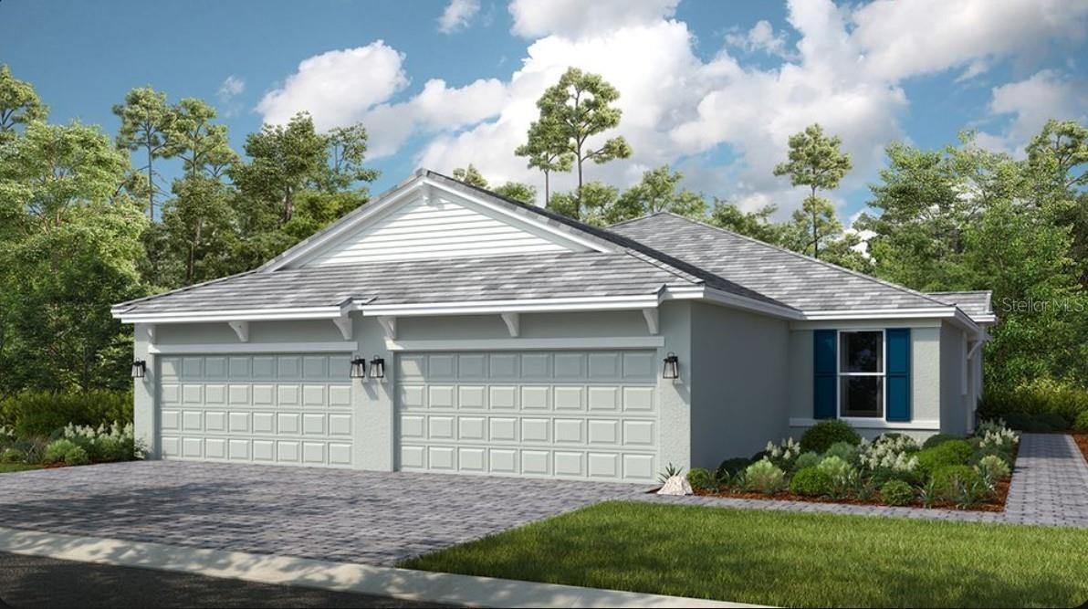 Under Construction. What's Special: Single Level Living | Dedicated Study | Covered Lanai | Cul-de-Sac. New Construction - August Completion! Built by America's Most Trusted Home Builder. Welcome to the Ibis at 3217 Torta Court in Esplanade at Azario Lakewood Ranch! This stunning new home offers an open great room layout with crown molding that adds a polished, finished feel throughout the main living areas. The kitchen is both beautiful and functional with an apron front stainless-steel sink, generous counter space, and a layout that makes everyday living and entertaining easy for you and your guests. Whole house impact windows provide added peace of mind while allowing natural light to fill the home. The private primary suite is tucked away for comfort, while a secondary bedroom and study give you flexible space that fits your lifestyle. Enjoy quiet mornings or relaxing evenings on the extended screened lanai, extending your living space outdoors. Additional Highlights Include: tray ceiling pkg, double pocket doors at study, 8' interior doors, garden fence, and cushion close doors and drawers. 
Resort-Style Living in Esplanade at Azario Lakewood Ranch, the perfect blend of relaxation and recreation! Enjoy the heated resort-style pool, state-of-the-art fitness center, and energizing aerobics classes. For outdoor enthusiasts, there are pickleball courts, scenic trails, Vitality Park, and if golf is your game, you'll love Esplanade's 18-hole championship course! Unwind with a facial massage or by the fire pit after a workout. Exclusive amenities like a Wellness Center, Culinary Center, and sports courts ensure there's something for everyone, whether you want to stay active or relax in style. Photos are for representative purposes only. MLS#A4692703