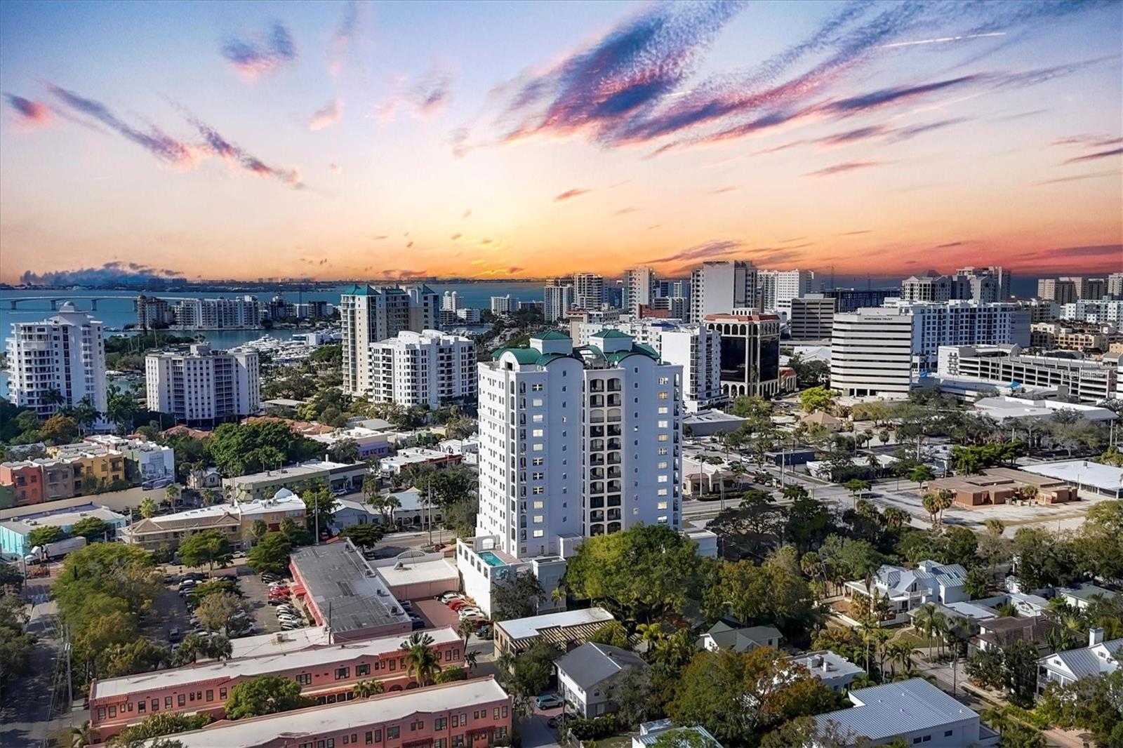 Welcome to KANAYA, at the intersection of Luxury, Lifestyle and Location with bragging rights to a substantial and affluent building, yet with only 32 residences enhanced by privacy as well as very friendly neighbors. IF YOU ARE LOOKING TO PURCHASE A GREAT DOWNTOWN CONDOMINIUM WITH FIRST RATE FINANCIALS, WELL FUNDED and PASSED THE MILESTONE INSPECTION with the best possible report...you have found it! This 3rd floor unit is also located on the Amenity Floor and is one of the most unique high rise condos in Sarasota with a HUGE 1075 square foot PRIVATE OWNER'S PATIO that is uniquely and privately yours in addition to 2 terraces. Schedule a private tour to see this superior end unit condo with 3003 square feet, 3 bedrooms-all 3 have walk-in closets, 3.5 bath, plus an office/den/study. Your well-appointed kitchen includes a Stainless Steel Kitchen Aide Suite of appliances, Granite counters, and a LARGE walk-in pantry. The primary suite includes a 13x10 private study, a large corner bedroom with northern and western exposure plus a separate access to the large balcony, The owner’s suite bathroom comes complete with a soaking tub, shower with transom window, water closet, two vanities and a walk-in closet with Build out. On the north end you will discover two more-en-suites both have private baths and access to a north and east facing balcony. There is a formal foyer and a well-placed powder room as well as Crown Mouldings and a wet bar in the Living area. For amenities, the building offers a mesmerizing 16th floor roof-top balcony, featuring entertainment centers, lounge seating and splendid views of the city, fireworks, and Sarasota’s barrier islands and iconic bridge. You also have full access to the south facing 65-foot heated pool, huge sunbathing deck, shower/sauna, yoga room, gym, and indoor clubhouse kitchen. Modern construction boasts an abundance of impact glass windows and doors throughout. Your new condo has a large laundry room with cabinetry and a wash tub plus you have two dedicated parking garage spots that are side by side and the option to have electric car charging stations exists. This condo also has 3 storage units in the garage and there is a community bike storage room on the ground level of the SECURE garage. The Kanaya Has 15 floors and only 32 condos...The owners and management recently had the Milestone report performed by Karins Engineering and PASSED with very positive results (please see the MLS attachment). There are 2 full time superintendents on site who are always willing to help. The entire building was sealed, caulked and painted within the past 2 years. The Kanaya has impact glass windows throughout and backup a generator to perform partial lighting and power. This beautiful home is an exceptional downtown value at $1,499,000
