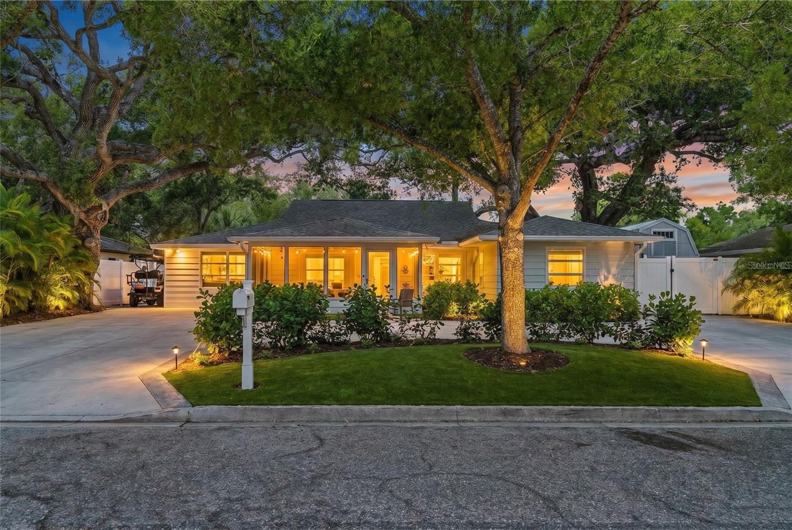 Motivated Sellers!! Bring all offers! Incredible price improvement! Open and spacious and chock full of Old Florida charm in the heart of historic Arlington Park! Gorgeous and sprawling for it's kind, this 4 bedroom, 3 bath Florida bungalow was once ubiquitous throughout the sought-after neighborhood of Arlington, but is now becoming a rare GEM. Curb appeal galore, this home has been truly loved by it's current owners and is evident once you drive up. Located on a cul-de-sac, enjoy the peace of a truly quiet, low traffic street with friendly neighbors and lovely homes. This picturesque coastal abode is perfectly nestled under a vast canopy of healthy Live Oaks that have been diligently maintained by a certified Arborist, providing protection, shade and that sought after Gulf Coast aesthetic. A breezy front porch adds that Southern charm so fitting for this cottage under the Oaks. Generous in size and fully screened in, it adds a whole other living space for those that love the sound of birds while having their coffee or enjoy the evening breeze after dinner.  After entering the double glass doors, the entire home opens up in front of you. Large spacious rooms in a home like this are hard to come by, but are what define this property. One (of 2!) En-suite Primary bedrooms has an attached bedroom that can be used as a nursery or home office. A kitchen made for gathering, including a proper dining space, opens to an enormous living room, all with gorgeous views of the pool and backyard.
The close proximity to excellent schools, and the incredible restaurants, cafes, and shopping that Southside Village has to offer has made having a golf cart a fun and practical mode of transportation for the current Owners.
Massive updates have been completed on this home, including:
- BRAND NEW PLUMBING SYSTEM, NO CAST IRON! Brand new Impact pocketing sliders now open up the entire back of the home to a STUNNING, pool and spa (2025) along with an incredibly spacious screen enclosure and added room for outdoor kitchen. Entire property has had a recent landscaping overhaul that included a brand new concrete driveway and high-end turf laid throughout the yard (no mowing!). Tons of lush and tropical plants have been thoughtfully installed around the home and provide a gorgeous and verdant, but low maintenance, backdrop to this quintessential "Old Florida" bungalow. BRAND NEW Primary Bathroom with soaking tub, walk in closet and Impact sliders. New Flooring throughout (2022), Whole house water filtration system (2024), Roof (2017) with hurricane straps, added insulation, two A/C units (2017) new ductwork, three new water heaters, interior/exterior paint, lighting fixtures, blinds, hardware, and decorative features. The yard is fully enclosed (2016/2023) with beautiful white vinyl fencing. HUGE well-constructed Storage Shed (2024) for all the toys.

I cannot say enough about this gem of a home, tucked away, in beautiful Arlington Park. If a breezy, charming, unique Florida bungalow is what you're looking for, this is the one.