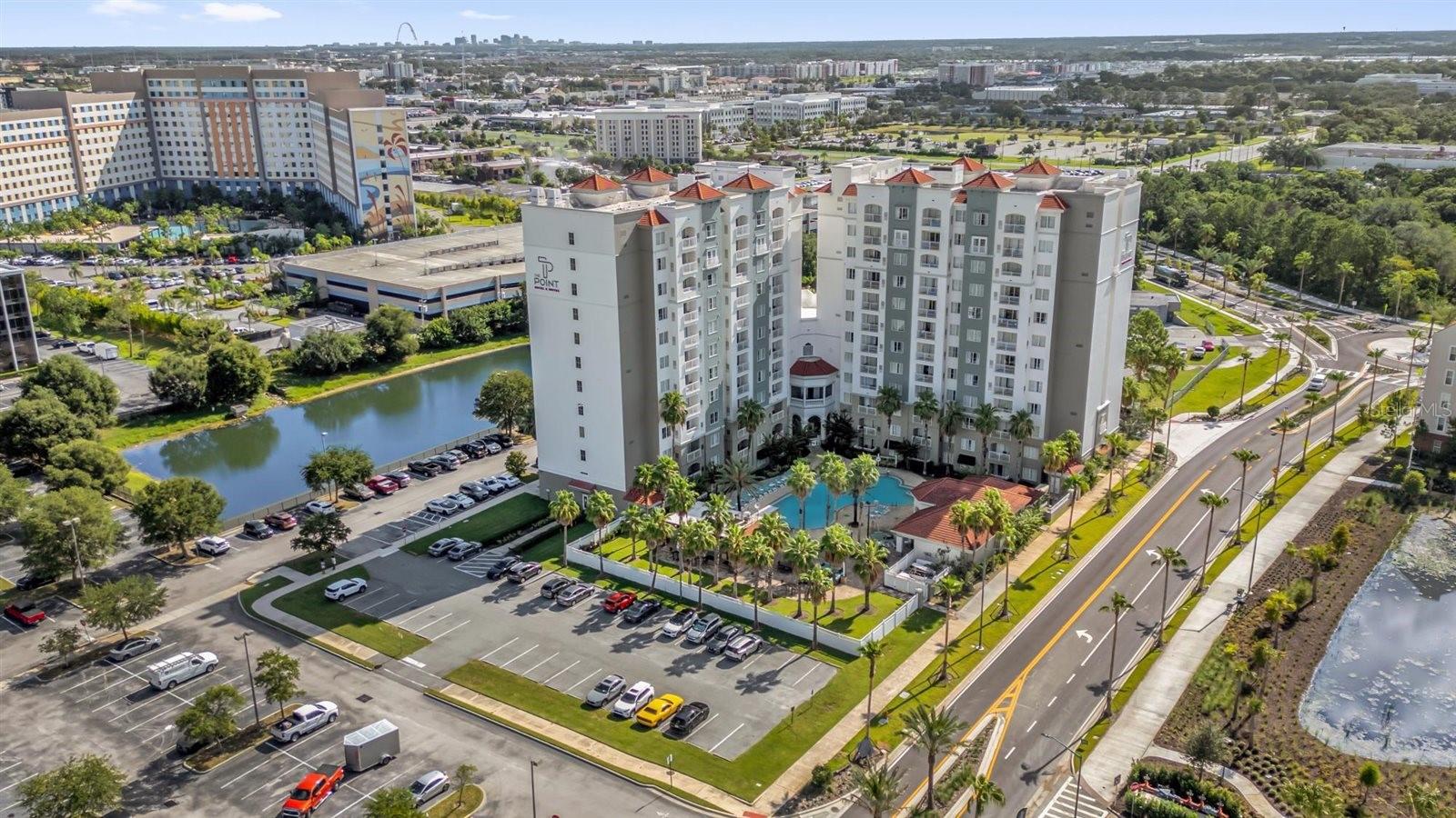 Income-producing opportunity. This fully furnished 2-bedroom, 2-bath condo-hotel features a highly desirable dual-entry (lock-off) floor plan, allowing the unit to operate as one spacious suite or as two separate income-generating accommodations. The flexible layout provides multiple rental strategies, maximizing occupancy and revenue potential by appealing to a wider range of travelers.
Ideal as a short-term rental investment, vacation property, or hybrid personal-use and income-producing asset, owners have the option to participate in the onsite rental program or self-manage for greater flexibility and control.
The resort offers sought-after amenities including a resort-style pool, fitness center, restaurant, shuttle service, and 24-hour front desk. Located just minutes from Universal Orlando Resort, International Drive and the Orange County Convention Center, the property benefits from strong year-round demand driven by tourism, conventions, and business travel.
A versatile investment opportunity in one of Orlando’s most established vacation rental locations.