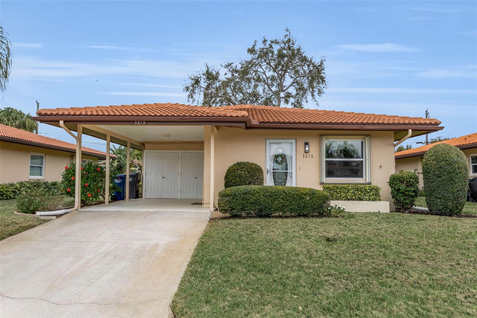 Maintenance fee of $225.00 a month!!!!! This impeccably clean and beautifully remodeled 2-bedroom, 2-bath home is truly move-in ready and designed for easy Florida living. The home features ceramic tile in the entry, kitchen, laundry room, and second bathroom, with luxury vinyl tile flooring throughout the remaining living areas for a seamless, modern look. The popcorn ceilings have been professionally removed, and fresh paint throughout creates a bright, crisp interior. 
The updated kitchen has corian countertops, a new dishwasher (2025) and the home features a new washer and dryer (2025), rarely used since installation. Hurricane shutters provide valuable storm protection and the roof was replaced in 2020, for added reliability.
The home is being sold fully furnished---simply bring your clothing and begin enjoying your new home immediately upon closing.
The spacious primary bedroom offers a large walk-in closet and pocket doors for privacy. Large windows throughout fill the home with natural light, while the generous lanai provides a welcoming space for entertaining guests.
Residents enjoy a community pool heated and cooled for year-round comfort. This well-maintained, self-managed community with an 
elected board members available to assist residents.
Ideally located near everyday conveniences, including Detweiler's Farm Market, Publix Super Market, and just minutes from the dining, shopping, and cultural attractions of Sarasota, this home offers exceptional comfort, convenience and value.