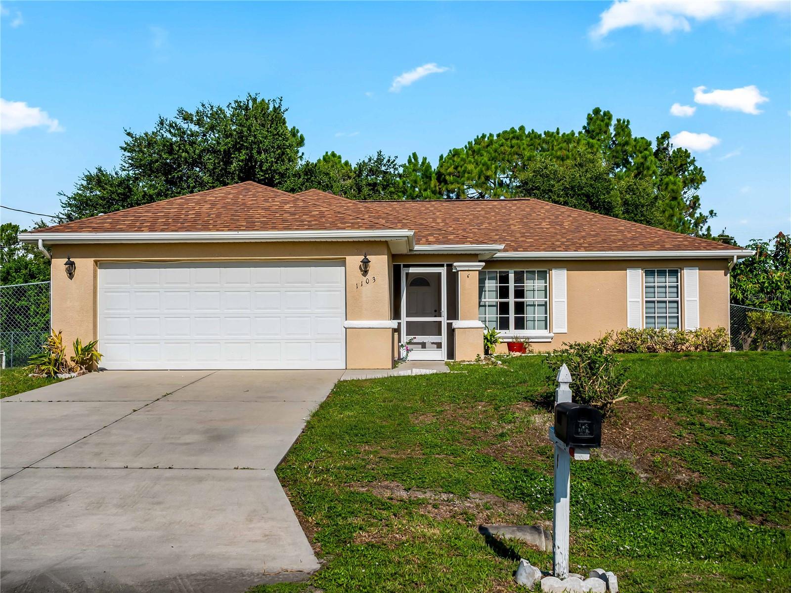 Welcome to Lehigh 

Acres! On a quiet street in Lehigh Acres, a little 3-bed, 2-bath home waits for its next chapter. Built in 2005, it has the kind of solid bones and easy charm that make you feel at ease the moment you pull into the 2-car garage. The new roof (2023) gives the home a fresh sense of security, and the fenced yard (2014) wraps the property in privacy—perfect for morning coffee, weekend barbecues, or letting pets roam freely.

Inside, the layout feels warm and familiar, the kind of space where first-time buyers can picture growing roots, seasoned homeowners can enjoy low-maintenance living, and investors can spot a reliable opportunity. It’s a home that doesn’t try too hard—it simply feels right.

And with a motivated seller, the story of 1103 Lee Ave is ready for its next author. Maybe that’s you.