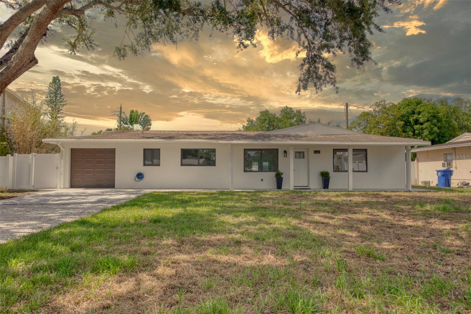 STUNNINGLY RENOVATED MODERN OASIS WITH POOL IN DESIRABLE WINSTON PARK!
Welcome to this beautifully transformed, move-in-ready residence showcasing high-quality craftsmanship and contemporary design in St. Petersburg's highly sought-after Winston Park neighborhood. Offering a spacious open-concept floor plan, this property boasts over 1,800 sq. ft. of pristine heated living space and 2,295 sq. ft. of total area. Featuring 3 bedrooms, 2 bathrooms, an attached garage, and a sparkling private pool, this home is the epitome of the Florida lifestyle.
No expense was spared in this top-to-bottom renovation. The heart of the home features a fully reimagined kitchen equipped with brand-new stainless steel appliances, premium countertops, and modern cabinetry, seamlessly transitioning into updated, spa-like bathrooms. The interior is bathed in natural light, complemented by brand-new flooring, sleek modern LED lighting, and stylish ceiling fans throughout.
Major mechanical and structural upgrades provide ultimate peace of mind, including a brand-new energy-efficient HVAC system, a new water heater, and new high-impact windows and doors. The entire property shines with fresh interior and exterior paint.
Step outside to your private outdoor retreat! The exterior improvements feature a newly installed, low-maintenance PVC privacy fence, a freshly serviced pool, and gorgeous new pavers surrounding the deck—perfect for weekend entertaining or relaxing under the sun. Unbeatably located near the vibrant 4th Street corridor, premier shopping, dining, parks, and downtown St. Pete, this home is completely vacant and ready for its new owners. Schedule your private showing today before it’s gone!