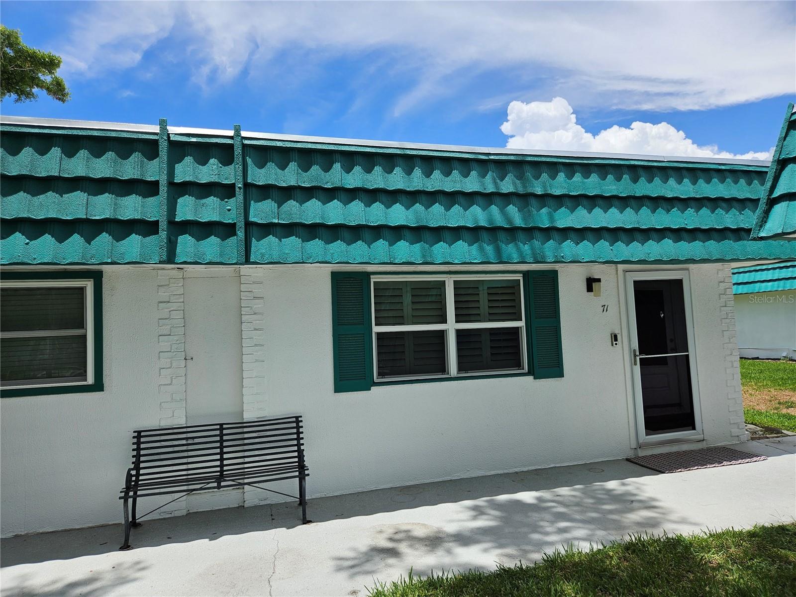 WELCOME TO ONE OF THE MOST DESIRABLE, GOLF CART FRIENDLY active 55+ communities of Kings Point! Come visit this beautifully appointed, fully furnished tropically landscaped, 2 bedroom/ 1 bathroom. This open floorplan home features a remodeled kitchen, spacious living room. Tile floors throughout. The large primary bedroom provides an ensuite updated bathroom vanity and walk-in shower. The second bedroom has 2 closets and it's own AC unit. This immaculate home is ready for you! Basic cable, internet, amenities fees, lawn maintenance, pest control, water/sewer, exterior insurance, exterior structural maintenance, roof maintenance/replacement are included in the monthly HOA fee. Kings Point is a gated community in Sun City Center, offering residents: two guard-gated entrances, exterior painting, 24-hour security, 2 club houses, 6 pools, daily social events, live entertainment, many clubs, chef-prepared daily menus, a pickup food service, multi-million dollar fitness center, group travel, and much more! It is centrally located to St. Petersburg, Tampa and Sarasota, and only a short hour drive to beaches and Orlando. Call today to see this beauty! The furniture and furnishings are included.