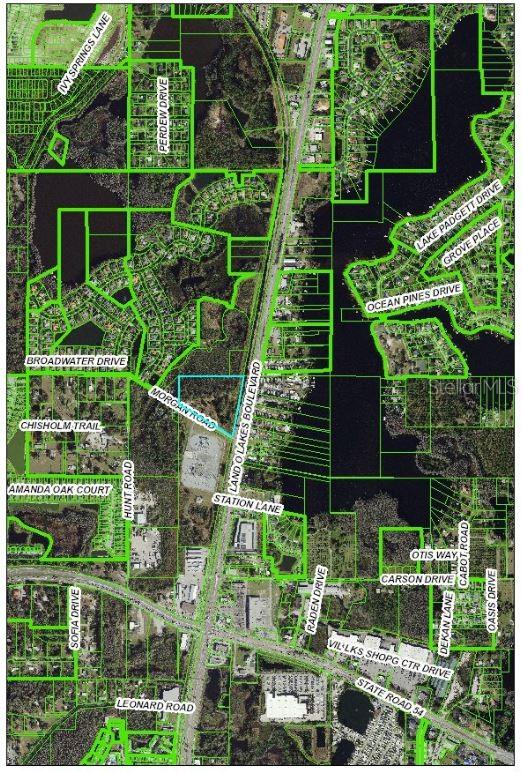 This property is Zoned C2 - Approximately 6 Acres of Uplands.  Highly Visable from corner of US 41 and Morgan Rd.  in Land O Lakes, FL
Property has Swiftmud approvals in place along with the conceptual site plan for a 45,000 Sq Ft Warehouse.
