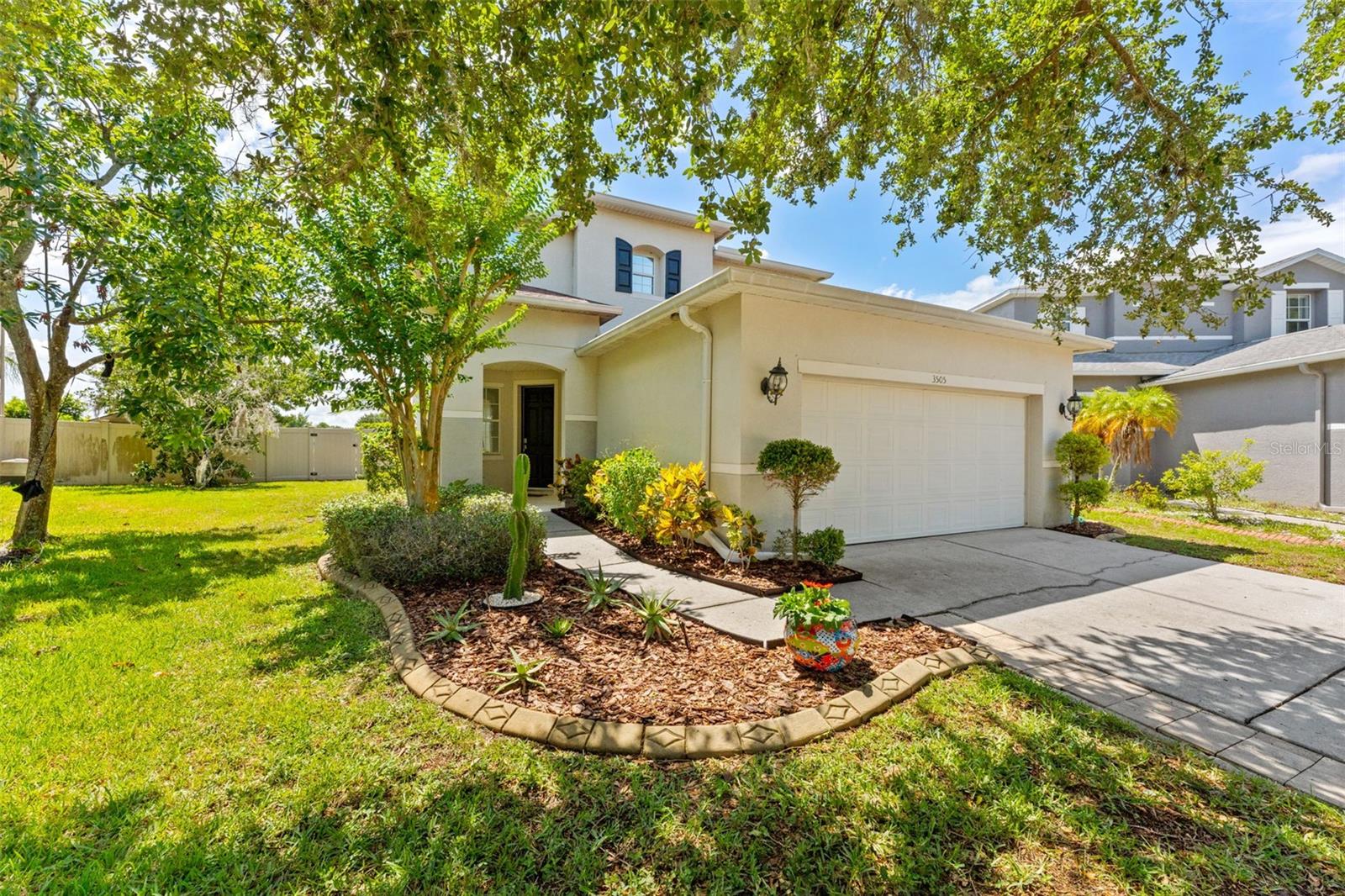 This is Florida living! Situated in a cul-de-sac with peaceful pond and conservation views, this Ballantrae POOL home offers over 2,600sqft of living space and a flexible floor plan designed for everyday living. The first floor includes a bedroom and full bathroom, ideal for guests, a home office, or multi-generational living. The kitchen and formal dining area overlook the backyard and serve as the focal point of the home, offering stunning views of the saltwater pool, pond, and conservation beyond. Whether enjoying your morning coffee or hosting family and friends, the backyard provides the perfect setting for year-round outdoor living. Upstairs, a spacious bonus room offers additional living space and can easily function as a media room, playroom, home office, or second living area. The primary suite provides a private retreat, while two additional bedrooms and a full bathroom complete the second floor. Located in the sought-after Ballantrae neighborhood, residents enjoy access to a clubhouse, resort-style pool, playgrounds, sports courts, parks, and walking trails. Conveniently located near the Suncoast Parkway, shopping, dining, and top-rated schools!