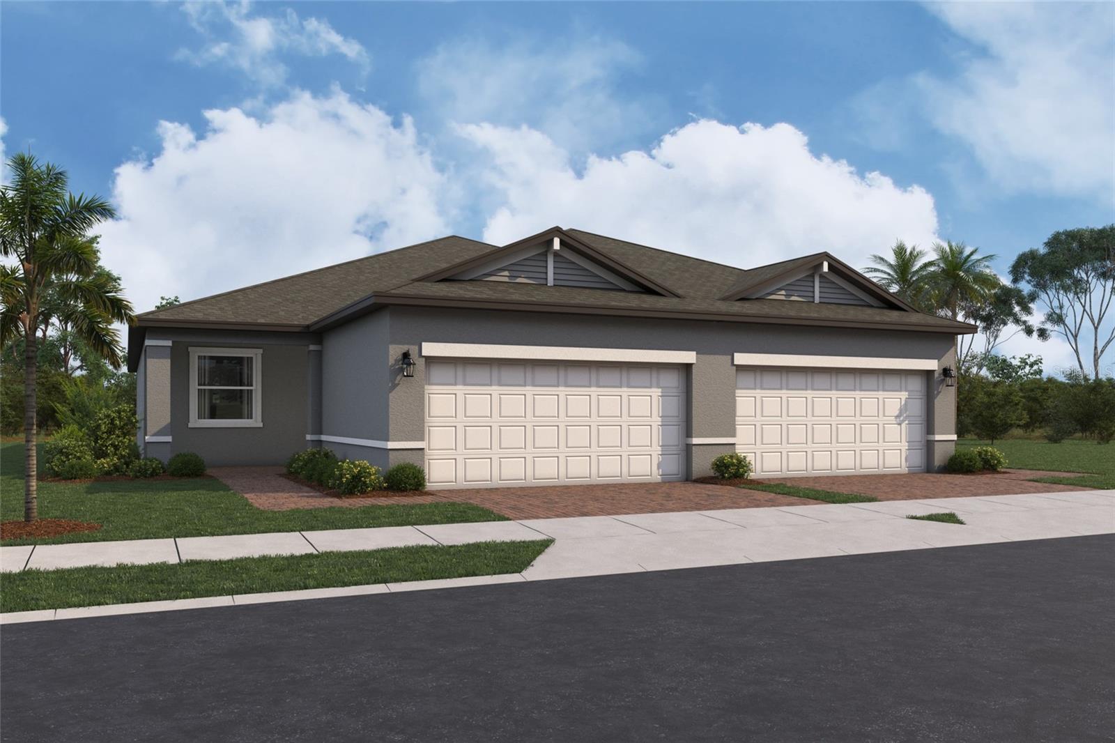 Pre-Construction. To be built. ****SPECIAL FINANCING AVAILABLE FOR A LIMITED TIME ONLY FROM PREFERRED LENDER. RESTRICTIONS APPLY, FOR QUALIFIED BUYERS, SUBJECT TO APPLICABLE TERMS AND CONDITIONS. SUBJECT TO CHANGE WITHOUT NOTICE****
Welcome to The Pearl at Southpointe. 
This beautifully designed attached villa offers 1,680 square feet of comfortable living space, featuring three bedrooms, two bathrooms, and a two-car garage.
Step through the entryway into a welcoming foyer, with the bedroom conveniently located to the side of the entry. Continue into the heart of the home, where the modern kitchen awaits, positioned across from the hallway leading to the guest suite and laundry room for added convenience.
The open-concept design flows seamlessly into the dining area and great room, creating an ideal space for entertaining. Large sliding glass doors open to a private lanai, perfect for enjoying the outdoors.
At the rear of the villa, the Owner’s Suite offers a peaceful retreat with a walk-in closet, double-sink vanity, and a separate water closet for privacy.