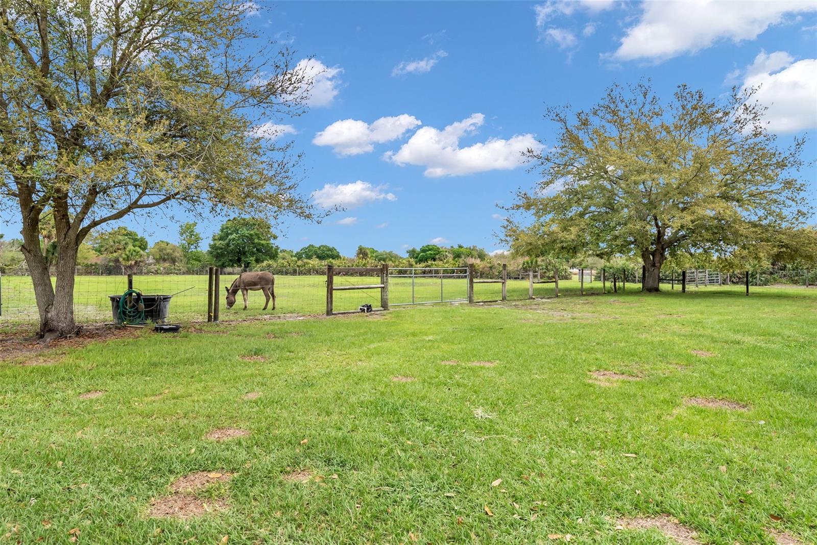 One or more photo(s) has been virtually staged. Enjoy country living on this beautiful 10-acre property in Okeechobee! This fully usable parcel features a 3-bedroom, 2-bath manufactured home with 1,296 sq ft of living space. The property is fenced and ideal for livestock, horses, or agricultural use, with plenty of open pasture and mature trees for shade and privacy. Inside, the home offers a split-bedroom floor plan, laminate and vinyl flooring, and central air and heat. Equipped with well and septic, plus natural gas available. No HOA and plenty of room to expand, add structures, or create your ideal rural retreat. A great opportunity to own acreage in a peaceful setting!