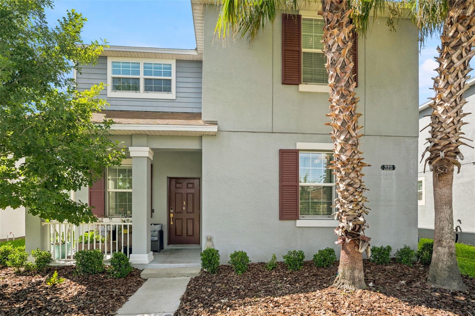 Welcome Home to the coveted community of Connerton! This 2,634 sq ft, 6-bedroom, 3 Full Bathrooms, 2-car garage home is ready for its new owners.  The floor plan lends itself well to multigenerational living, with 2 bedrooms and a full bathroom on the first floor. The second floor has the primary bedroom and 3 additional bedrooms, including a second living room. The primary bedroom has a tray ceiling and an ensuite with a soaking tub, a separate shower, and a Walk-in closet.  The 2-car garage is attached and accessed from the road behind the property. This allows the front porch to be the center stage as you enter the home. There is additional street parking for guests. This is a gas community with kitchen gas range. There is a corner pantry and a large kitchen island that opens to the living room and dinette area, creating great flow for entertaining. The covered lanai is off the living room. One of the community's amenity centers is behind the home and a short walk or golf cart ride from a pool, tennis courts, a coffee shop, a fitness center, and a playground. Community is in close proximity to 41, 52, 54, 75, and the Suncoast, making travel and access to shopping, dining, entertainment, and medical services easy. The seller is offering a 5K flooring allowance at closing. Great large home for a great low price. Schedule a showing to see why this community is loved by so many!!