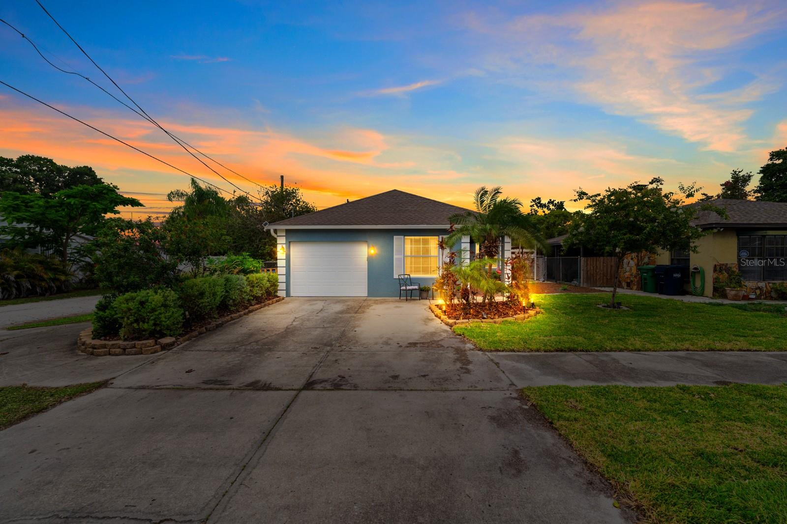 Prime South Tampa location with NO HOA, NO CDDs, and located in Flood Zone X! This rare 3BR/3BA single-family home in Oakford is zoned for the acclaimed Mitchell Elementary, Wilson Middle and Plant High Schools. The interior showcases 10' ceilings, ceramic tile flooring throughout, an open floor plan, and split bedroom layout. The massive kitchen features granite counters, stainless steel appliances, and an immense 6-foot island. Unwind in the primary suite featuring spacious walk-in closet and private en-suite bathroom with large walk-in shower. Bedrooms 2 and 3 and guest bath are located in the hall off of the entry way. A rare third full bath also serves as the laundry room. French doors open from the dining room to a covered side porch, fully fenced yard, pavered back patio, and storage shed. Enjoy a 1-car garage and an expanded 4-vehicle driveway. Unbeatable convenience: just 4 minutes to shops and dining at Midtown Tampa, under 10 minutes to SOHO, International Plaza, WestShore Plaza, and Hyde Park Village. Only 10 minutes to Tampa International Airport, 20 minutes to MacDill AFB, and 45 minutes to beautiful Gulf of America beaches. The perfect blend of a highly sought-after school district and ultimate city accessibility!  Welcome Home!