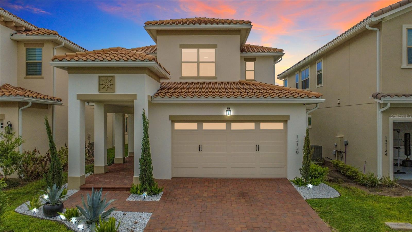 Welcome to this beautifully upgraded Newport model in the highly sought-after Lake Nona area of Orlando, offering 4 bedrooms, 3 bathrooms, and 2,295 square feet of thoughtfully designed living space. This stunning home features waterproof luxury vinyl flooring throughout, including the staircase, premium quartz countertops in the kitchen and bathrooms, designer lighting fixtures, modern high-end window treatments, and elegant custom wall accents that enhance its contemporary style. The gourmet kitchen opens seamlessly to spacious living and dining areas, creating an ideal open-concept layout filled with natural light. Step outside to an exceptional outdoor living space complete with a summer kitchen, marble patio flooring, and premium artificial turf, perfect for entertaining and enjoying Florida’s year-round lifestyle. Residents enjoy access to outstanding community amenities including a resort-style pool, fitness center, tennis courts, pickleball courts, and basketball courts. Conveniently located near Lake Nona’s premier shopping, dining, entertainment, medical facilities, and major roadways, this move-in-ready home offers a rare combination of luxury, comfort, and convenience.