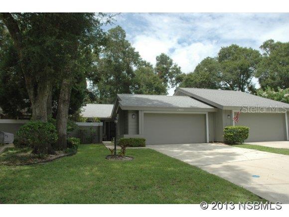 Fractional Ownership - price reflects an ownership percentage of 0%. Furnished Golf Villa overlooks the 3rd fairway of Spruce Creek's 18 Hole Championship Golf Course in prestigious Spruce Creek Fly-In, a gated country club community. The Dining Room has mirrored walls & custom-built buffet designed for entertaining & extra storage. The Living Room has newer carpet, ceiling fan, sun tunnels & a custom shelf for trophies or other decorative objects. The Kitchen has ceramic tile floor, a new microwave, plus refrigerator, dishwasher, range, pantry, custom shelves, and casual dining area with sliding doors to the deck. The Owners Suite overlooks the fairway & has newer carpet, His and Her vanities, as well as a walk-in closet. Both bathrooms have skylights. The front entry has ceramic tile, a coat closet and a framed full-length mirror. The Florida Room has wood grain flooring & views the golf course. A BowFlex exercise machine in garage is included. Washer & Dryer are being sold "As Is". The HOA maintenance fee of $349 includes exterior maintenance & insurance, lawn care, community pool & more. The $1350 annual assessment includes 24 hour security, maintenance of the private streets, taxiways, parks & common areas. Spruce Creek is known as AmericaÂs Premiere Fly-In Community with a 4000Â paved, lighted runway, security, optional country club membership, close to schools, restaurants, shopping, medical facilities, beach, several universities including Embry Riddle Aeronautical University plus 1 hour from Orlando ;LocationDescription: Condo ;Water: City