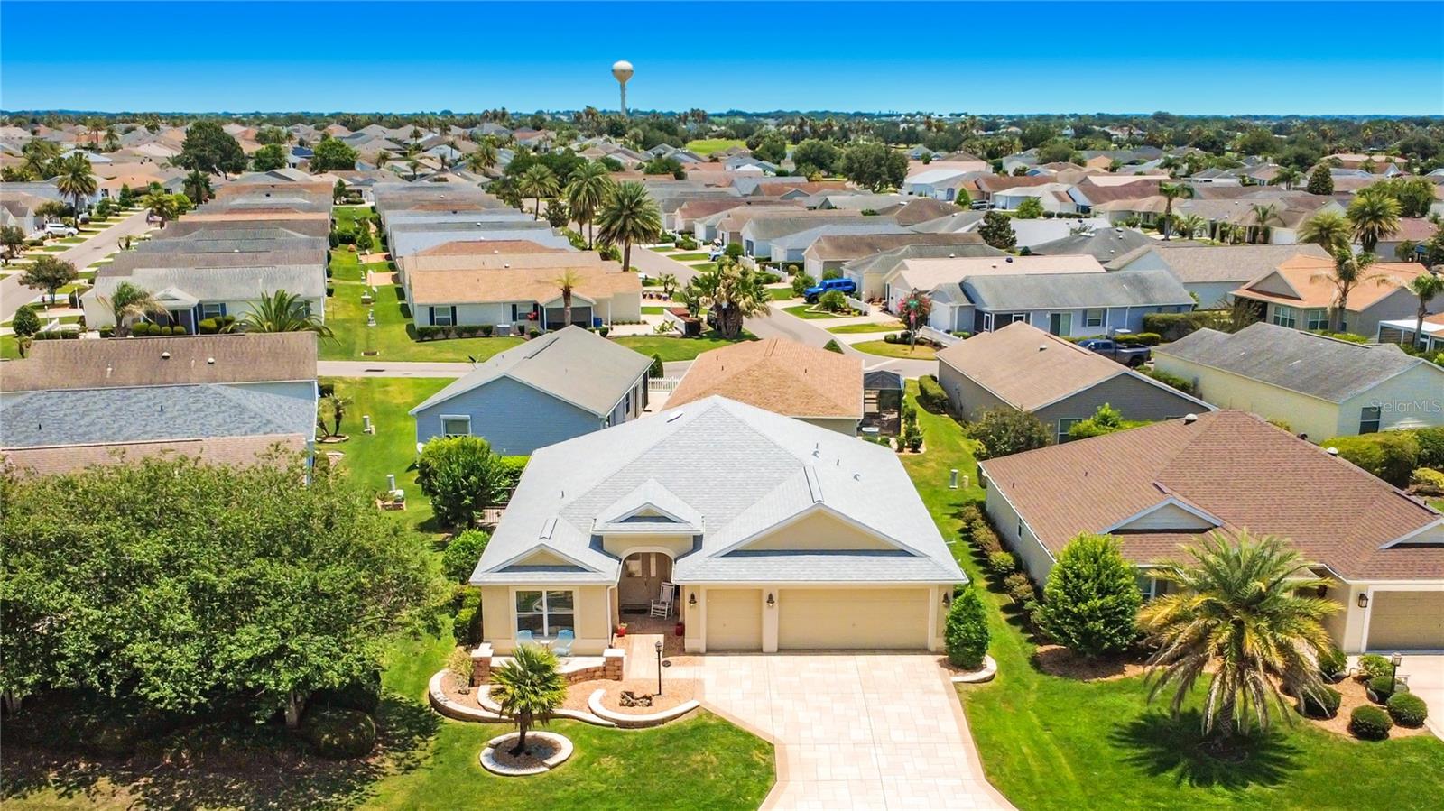 One or more photo(s) has been virtually staged. Welcome to this beautifully maintained, turnkey Begonia home in The Villages of St Charles! This move-in-ready 3-bedroom, 2-bathroom residence features a newer roof (2023) and a newer A/C system (2023), giving you peace of mind for years to come.

Enjoy the convenience of a spacious 2-car garage plus a separate golf cart garage — perfect for the active Villages lifestyle. Whether you're heading to the golf course or a neighborhood square, you're always ready to roll.

This home has been lovingly cared for and is truly turnkey — just bring your belongings and start living the Florida dream. Located in one of The Villages' most sought-after communities, you'll enjoy world-class amenities right outside your door. BB-Q patio, Front patio, Screened lanai with shades.

Don't miss this opportunity — schedule your showing today! BOND paid