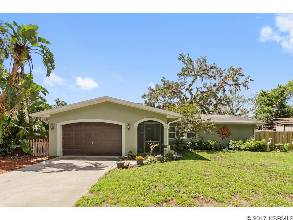 Fantastic canal front 3 bedroom home with a dock on a 112 x 175 lot. The home has been recently updated and shows beautifully.  Master suite with tray ceilings and beautiful bathroom. Youâll enjoy the new screened in patio in the back yard overlooking the huge back yard. Solid concrete construction with and thermopane windows with hurricane shutters will keep you safe and sound. Tile flooring throughout the main living area and wood laminate flooring in the bedrooms.  There is a fenced yard with extra space for RV or camper on the side. Very easy access to the Intracoastal waterway. ;Water: City