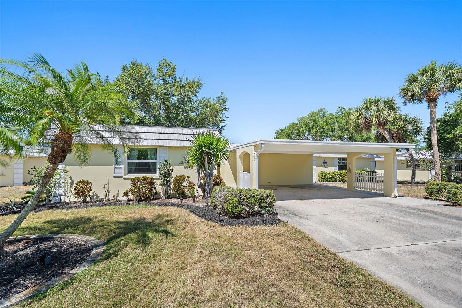 Experience the ease of coastal living just minutes from the world-renowned shores of Siesta Key with this inviting, free-standing villa, an ideal retreat for buyers seeking comfort, convenience, and value. Perfectly positioned in Sarasota's desirable 34231 corridor, this residence offers a rare opportunity to enjoy the beach lifestyle without the premium price typically associated with island living.
Designed for relaxed, low-maintenance ownership, the villa features a spacious, open-concept layout with abundant natural light, neutral finishes, and easy-care ceramic tile flooring throughout. Recent updates include new HVAC in 2024, roof 2019, water heater and Impact windows in 2022. The well-appointed kitchen provides ample cabinetry and workspace, flowing seamlessly into the main living and dining areas, with functionally elegant built-ins with storage, and perfect for entertaining or hosting seasonal guests. Generous bedroom accommodations offer privacy and comfort, while updated baths enhance the home's move-in-ready appeal.
A highlight of the property is the private outdoor living space, ideal for morning coffee, evening cocktails, or simply enjoying the coastal breezes. Residents also enjoy serene sunsets on Sarasota Bay, access to community amenities such as a pool, clubhouse, and beautifully maintained grounds, perfect for a lock-and-leave seasonal.