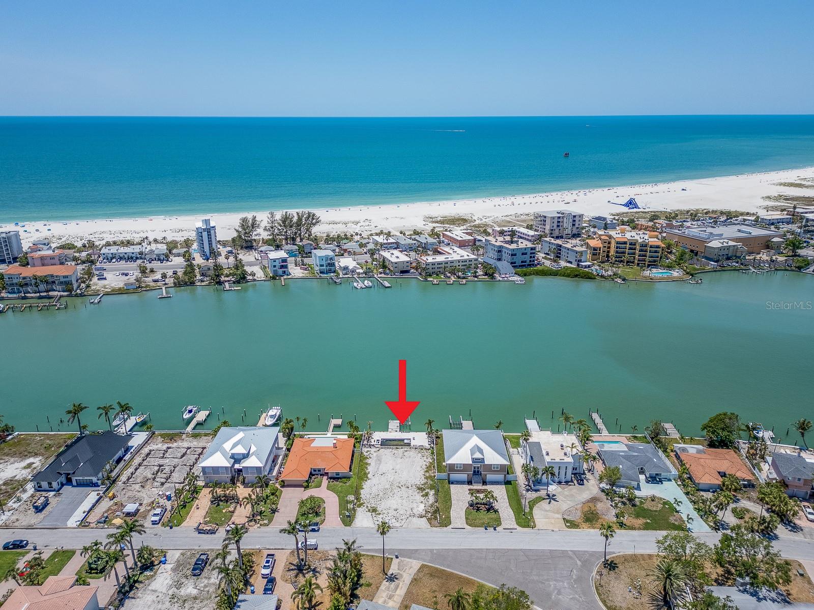 SELLER FINANCING AVAILABLE! Best Lot on the Island!!!! Prime Waterfront Location to create your Luxury Florida Dream Home 5 minutes from the Beach!! Lot is ready to build on! Almost a quarter acre, over 10,000 sq ft, allows for a 3-story home with over 4,500 sq ft of living space, plus plenty of room for a luxury pool and outdoor entertainment. Plans and specs shown offer an option for building a 2-story home, est 2,500 sq ft of living space. Deep Water to allow for Big Boats! And the Views! WOW! This Direct Waterfront Location also provides nightly Sensational Sunsets - each one unique. Private dock with quick access to the Gulf! With easy access to Treasure Island, this location is also just a short drive to vibrant downtown St. Pete, including the new St Pete Pier, Dali Museum, restaurants, live music and entertainment all year long. Start living your dream today!