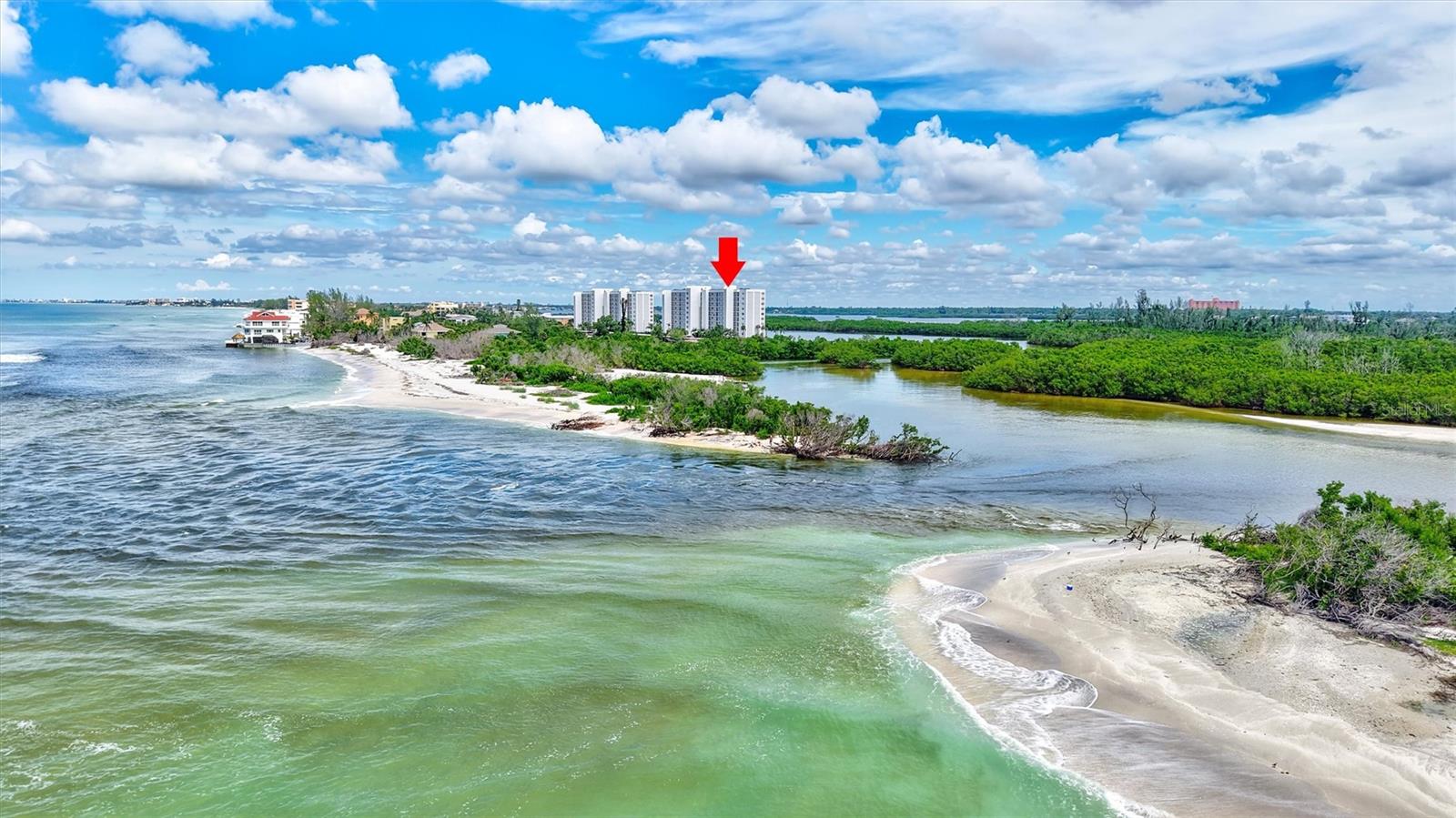 Discover an exclusive, gated oasis at the southernmost tip of Siesta Key. This recently renovated 5th-floor condo, nestled within the private 5.2 acre community of The Pointe, offers a lifestyle of unparalleled luxury & tranquility. The residence provides a rare opportunity to witness breathtaking sunrises over Sarasota Bay & celebrate unforgettable sunsets over Midnight Pass & the Gulf of America. Inside, a chef’s kitchen features solid-wood, soft-close cabinetry, granite countertops & several new appliances. The 2 full bathrooms are equally modern with new fixtures & sleek quartz vanity tops. Throughout the light-filled, move-in-ready home with Impact Glass windows, elegant luxury vinyl & porcelain tile provide low-maintenance sophistication. The new professional staging can be included or purchased separately. Relax on your spacious, 29-foot screened lanai as you watch kayakers glide over the water & observe the natural beauty of the Neville Bird Sanctuary. Engage with resort-style amenities, including a heated lap pool & spa, lighted tennis & pickleball courts, a fitness center & saunas. The pet-friendly community offers the ultimate peace of mind with a dedicated management team & dual elevators.  For the boater, slips up to 26 feet & kayak storage are available for a nominal annual fee. Located on an elevated part of the Key, this property had no water damage or storm assessments in 2024. Enjoy the convenience of a short stroll to Turtle Beach & the free public trolley to Siesta Village & Siesta Beach.