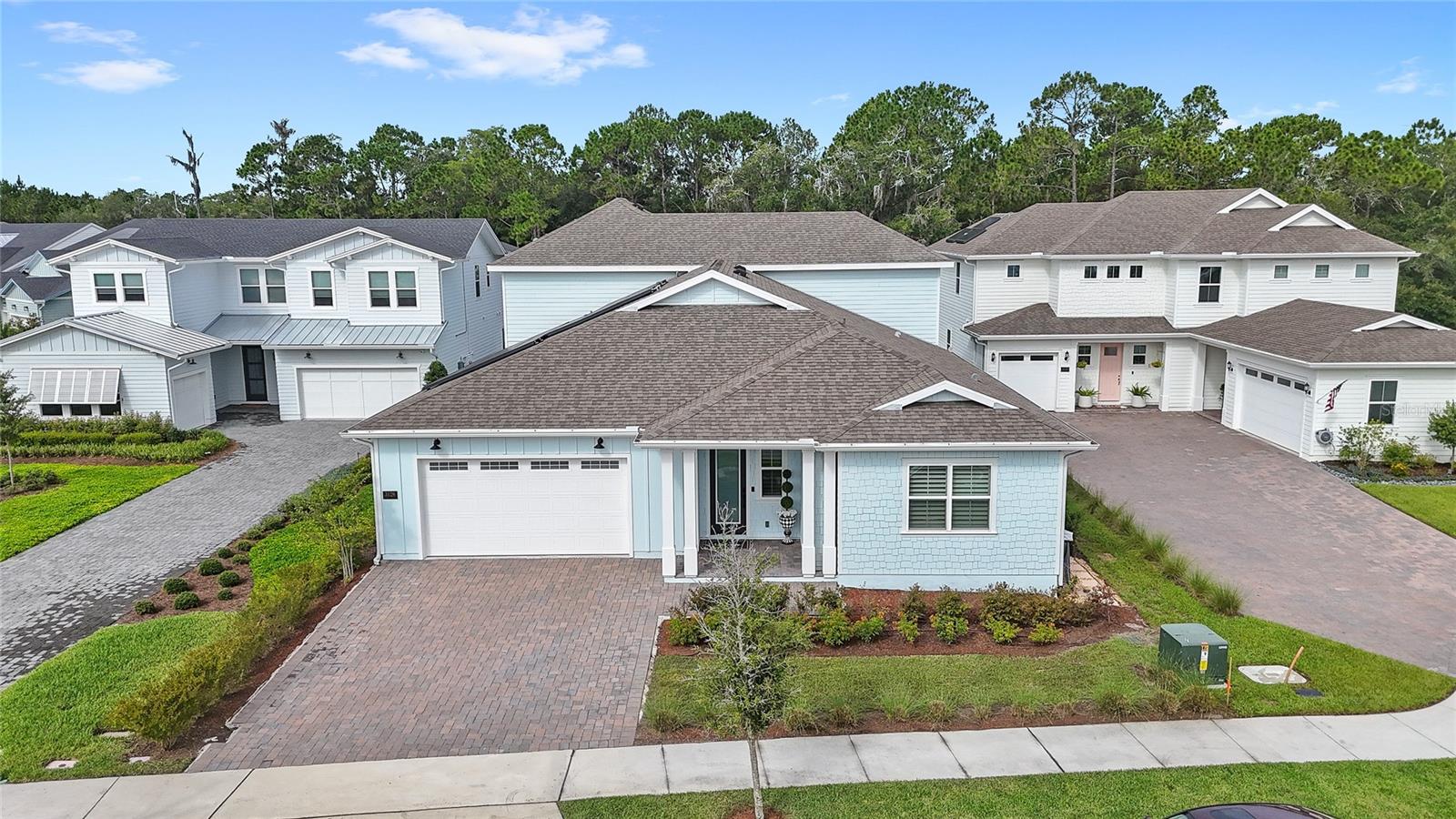 Welcome to this exceptional 5-bedroom, 5-bathroom residence offering more than 4,000 square feet of thoughtfully designed living space, where luxury, comfort, and convenience come together in one move-in-ready home.
Situated on a premium conservation homesite with no rear neighbors, this property delivers the privacy and outdoor lifestyle you've been searching for. Step into your own backyard retreat featuring a custom resort-style pool, private putting green, artificial turf, elegant paver patio, landscape lighting, and peaceful conservation views. With more than $120,000+ in custom upgrades, every detail has already been completed for you.
Inside, the expansive open-concept floor plan is designed for both everyday living and entertaining. The chef-inspired kitchen serves as the centerpiece of the home, showcasing a stunning double waterfall quartz island, solid wood cabinetry, premium appliances, and designer finishes throughout. A spacious great room, first-floor primary suite, generous secondary bedrooms, and an oversized bonus room provide flexibility for families, guests, or working from home.
Beyond the beautiful finishes are the upgrades that truly set this home apart. Enjoy the benefits of fully paid-off solar panels, two Tesla Powerwalls for energy storage, a whole-home Culligan water treatment system, plantation shutters throughout, premium glass shower enclosures in every bathroom, and countless additional upgrades that would cost significant time and money to replicate in a new build.
Why start from scratch when everything has already been thoughtfully selected and completed? This is an opportunity to enjoy the benefits of new construction without the wait, the uncertainty, or the added expense of post-closing upgrades.
Move in, unpack, and start enjoying the lifestyle you've been waiting for.
