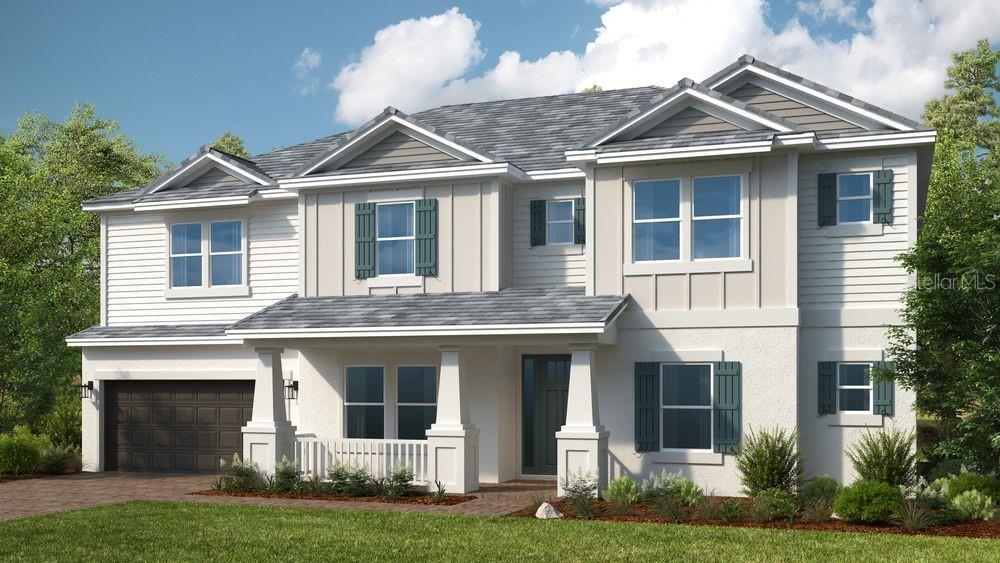 Under Construction. What's Special: Water View | Dedicated Study | Gourmet Kitchen | Larger Lot. New Construction – September Completion! Built by America's Most Trusted Home Builder. Welcome to the Bimini at 16237 Alpha Grove Place in Victoria Lakes! This new home opens with an elegant foyer featuring a dedicated study on one side and a formal dining room on the other, thoughtfully connected to the kitchen by a butler’s pantry that adds both storage and convenience. As you move into the heart of the home, a spacious great room with soaring ceilings flows effortlessly into the gourmet kitchen and casual dining area, creating a bright and inviting place to gather. Just beyond, the sunny lanai invites you to enjoy relaxed indoor-outdoor living. The primary suite is located on the main level and features a spa inspired en-suite bath along with two generous walk-in closets. Another full bathroom and the laundry area are also conveniently located downstairs. Upstairs, five secondary bedrooms including two with en-suite baths, an additional full bathroom, a loft, a large game room, and a media room complete this expansive and flexible floor plan. Victoria Lakes blends rural community roots with nature-focused amenities. Enjoy a fishing dock, wide open green spaces, an oak hammock with a dog park, and scenic trails and boardwalks surrounded by cypress forests. It’s the perfect place to relax, explore, and connect with the outdoors. Additional Highlights Include: Study in place of flex, extended lanai, downstairs full bathroom, shower at upstairs bath 3, tray ceiling package, 8' interior doors, and sink at laundry. Photos are for representative purposes only. MLS#TB8495557