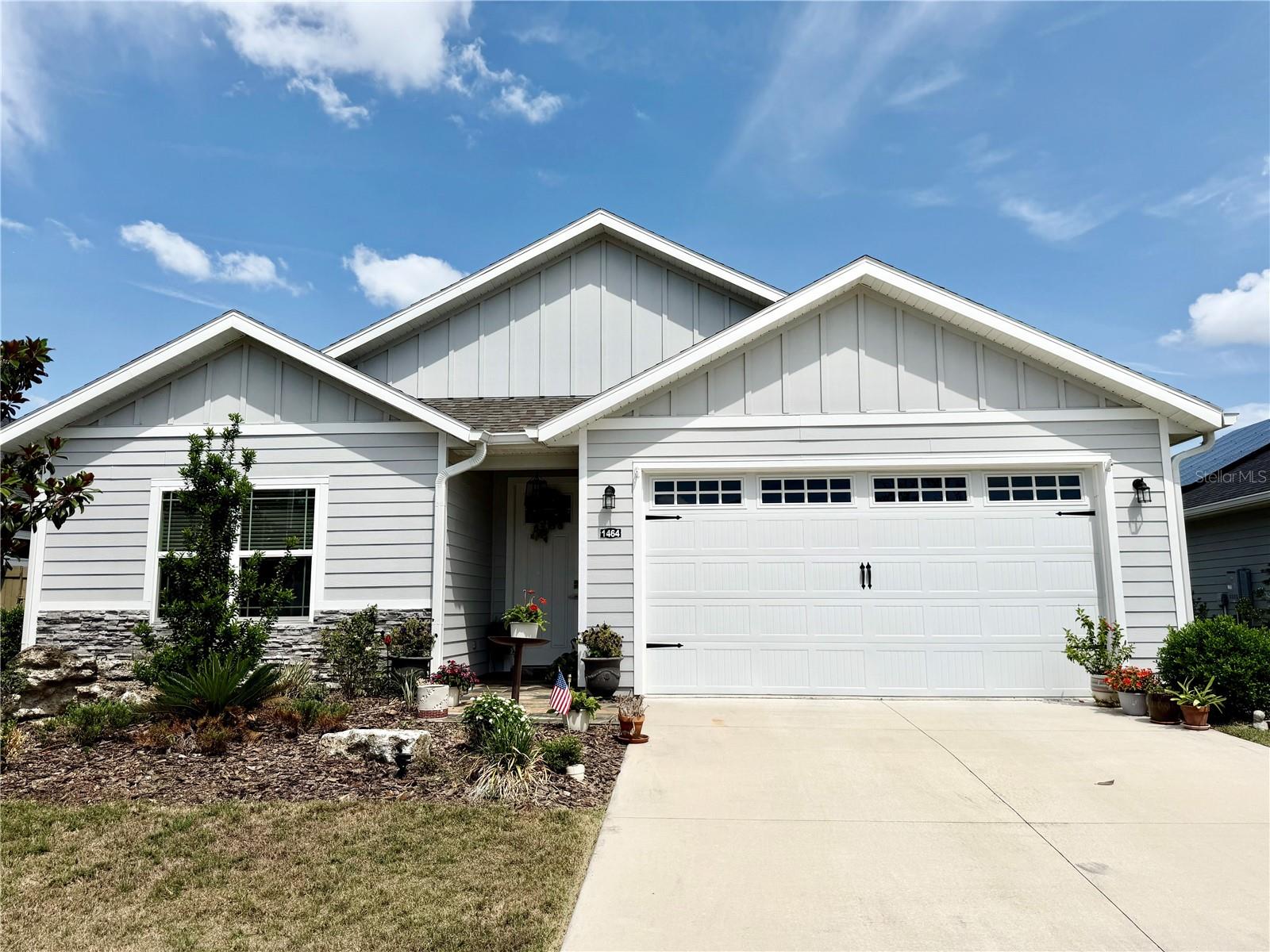 Welcome to this beautifully appointed 3-bedroom, 2.5-bath home located in the highly desirable Grand Oaks community in Gainesville, Florida. Designed with both comfort and functionality in mind, this residence features a spacious open-concept floor plan with 9-foot ceilings throughout, creating a bright and inviting atmosphere.

The modern kitchen overlooks the living and dining areas, making it ideal for entertaining and everyday living. It is enhanced with elegant quartz countertops, ample cabinetry, and seamless sightlines to the main living spaces.

The spacious family room showcases a tray ceiling and crown molding, adding architectural character and sophistication. Large sliding glass doors lead to a covered glass-enclosed lanai, providing a perfect space to relax and enjoy indoor-outdoor living year-round.

The primary suite serves as a private retreat, featuring a tray ceiling, crown molding, a generous walk-in closet, and an en-suite bathroom. Two additional bedrooms gives flexibility for family, guests, or a home office. A full secondary bathroom and a convenient half bath are located off the hallway for easy access.

Additional highlights include a 2-car garage, quality finishes throughout, and a desirable location within the Grand Oaks community.

The backyard feels peaceful and refreshing, with the gentle movement of bamboo, the flutter of butterfly wings, and the soothing sounds of birds creating a tranquil atmosphere. It is a place where stress fades away, replaced by a sense of relaxation, connection with nature, and quiet contentment.

The property is currently tenant-occupied, providing immediate rental income for investors. The existing lease extends through August 31, 2027 and is managed by Watson Property Management. A must see property!