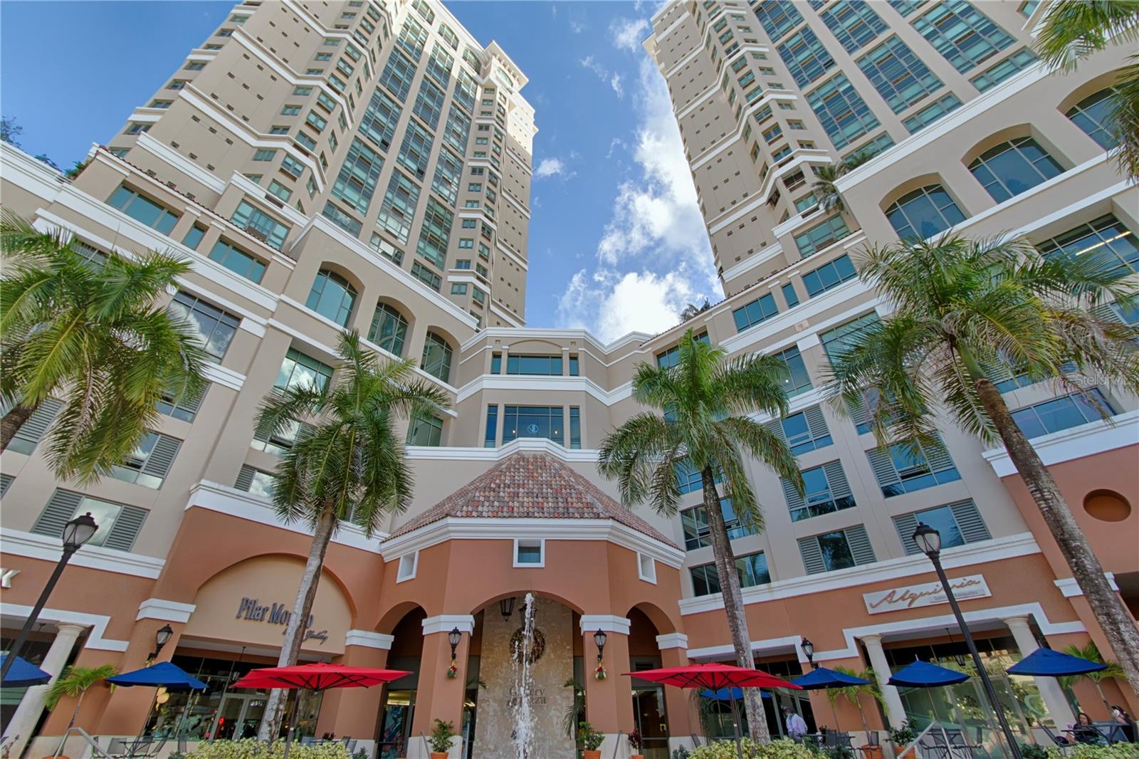 Recently remodeled 16th-floor residence in Gallery Plaza's South Tower overlooking Condado's captivating skyline. The sun-bathed open-concept space with an inviting living/dining area features partial water views, contemporary design elements and tasteful furnishing. The updated eat-in kitchen is fully-equipped for your culinary endeavors. Timeless and sophisticated, the 1,337 Sq. Ft. layout also features two bedrooms, two bathrooms and a laundry area. The primary bedroom affords an expansive layout, which is accented by an ensuite bath and walk-in closet. Gallery Plaza is a full-service condominium with 24-hr concierge that boasts resort-like amenities, including pool, gym, spa and restaurants. Its central location provides residents the opportunity to live both a cosmopolitan and tropical lifestyle. Within close proximity to the beach, the building is also desirably situated near various restaurants, shopping venues, entertainment options and schools such as St. John's and Robinson. The complex also includes a full-power generator, water cistern and two reserved parking spaces per residence.